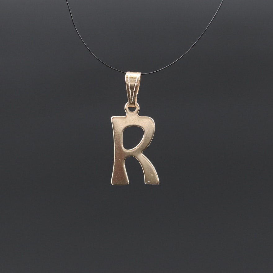 Monogram "R" Pendant