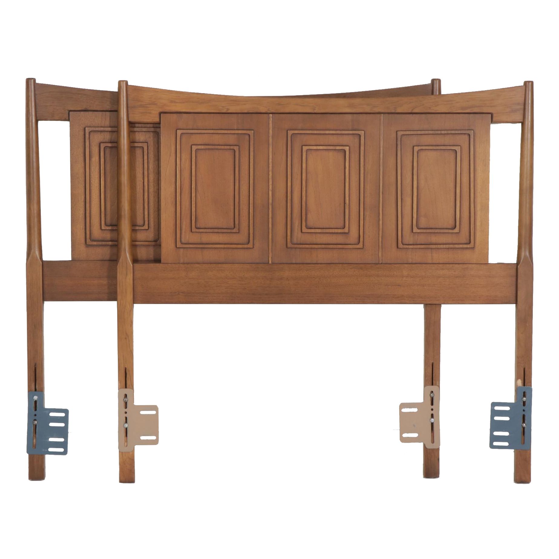 Two Broyhill Premier "Sculptra" Mid Century Modern Twin Headboards