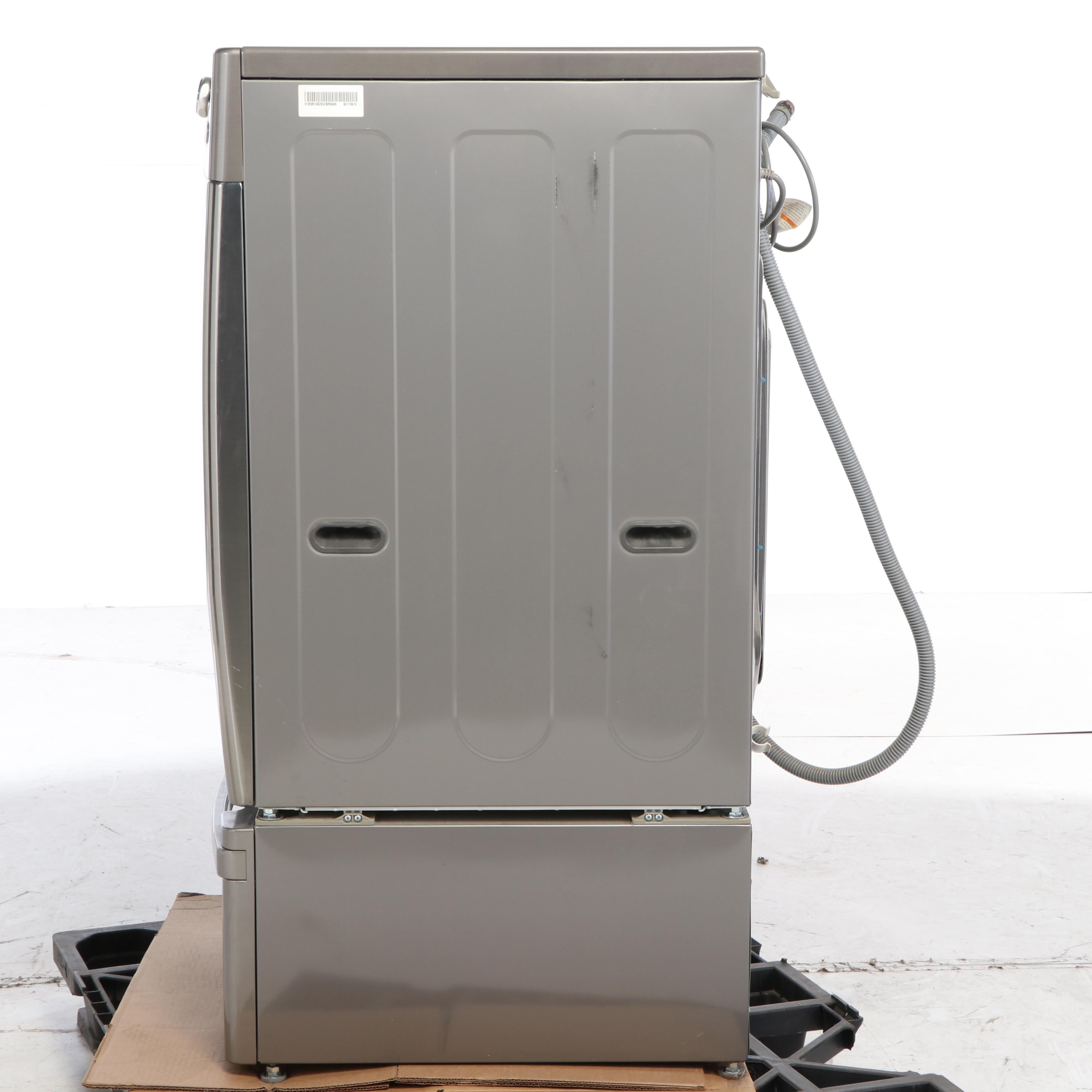 LG 3.5 cu.ft. Large Capacity "TrueSteam" Front Load Washer with Pedestal