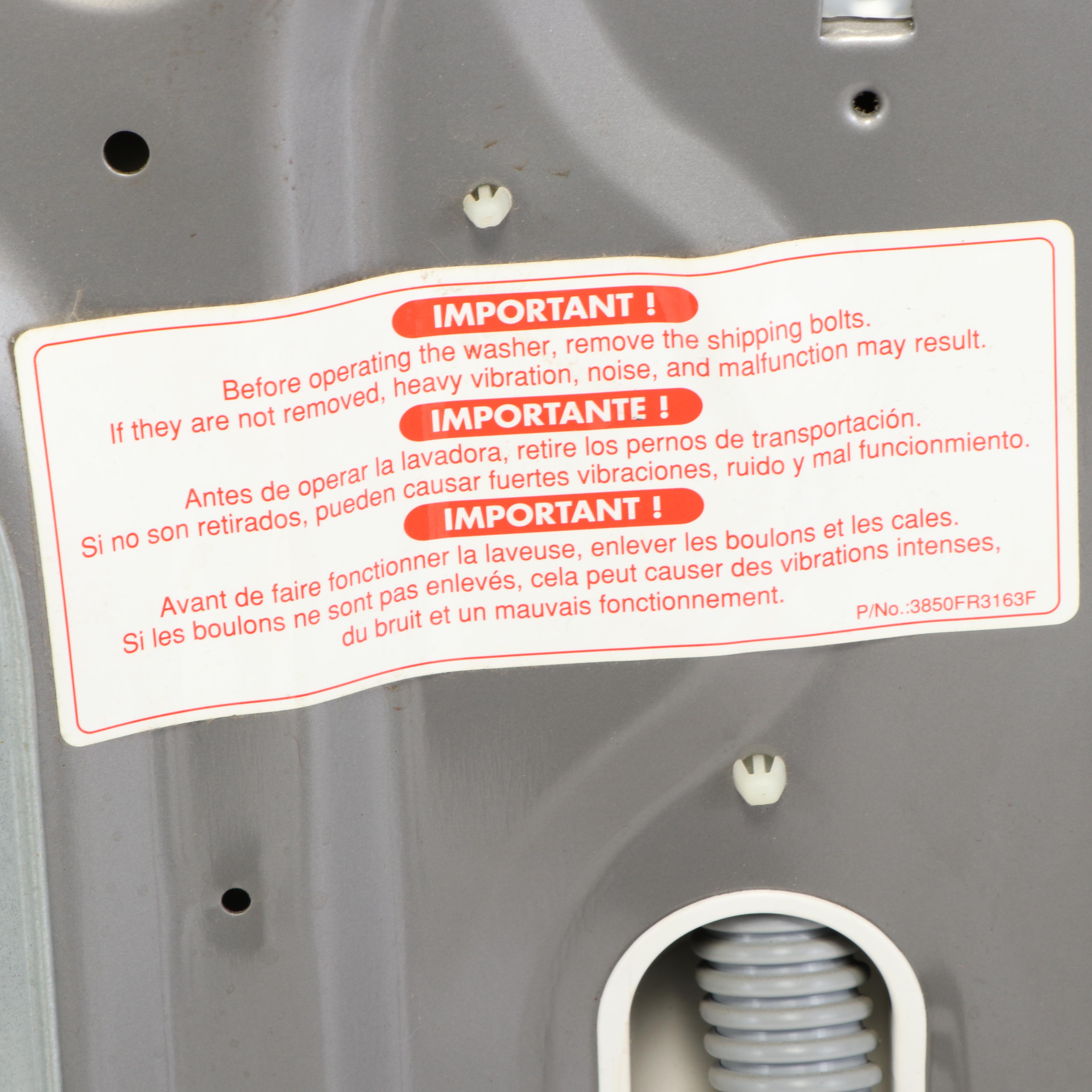 LG 3.5 cu.ft. Large Capacity "TrueSteam" Front Load Washer with Pedestal