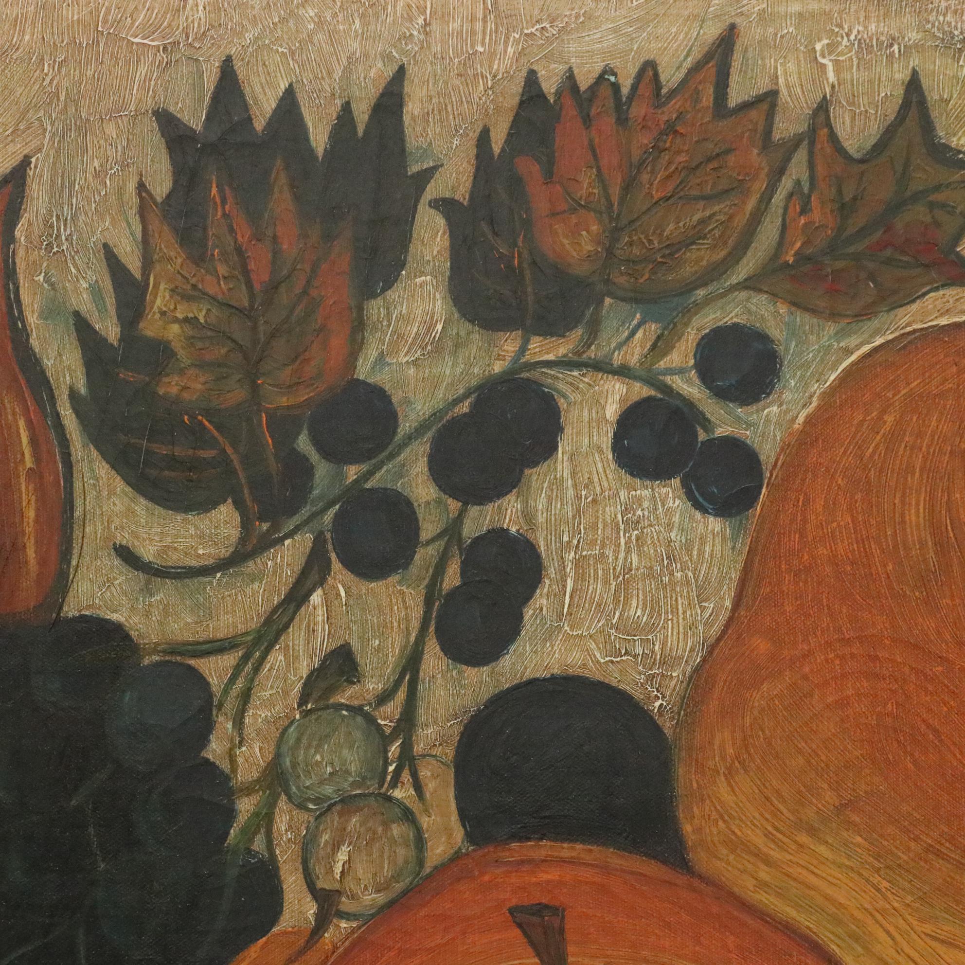 Warren Kietson Still Life Oil Painting "La Fruit," 1965