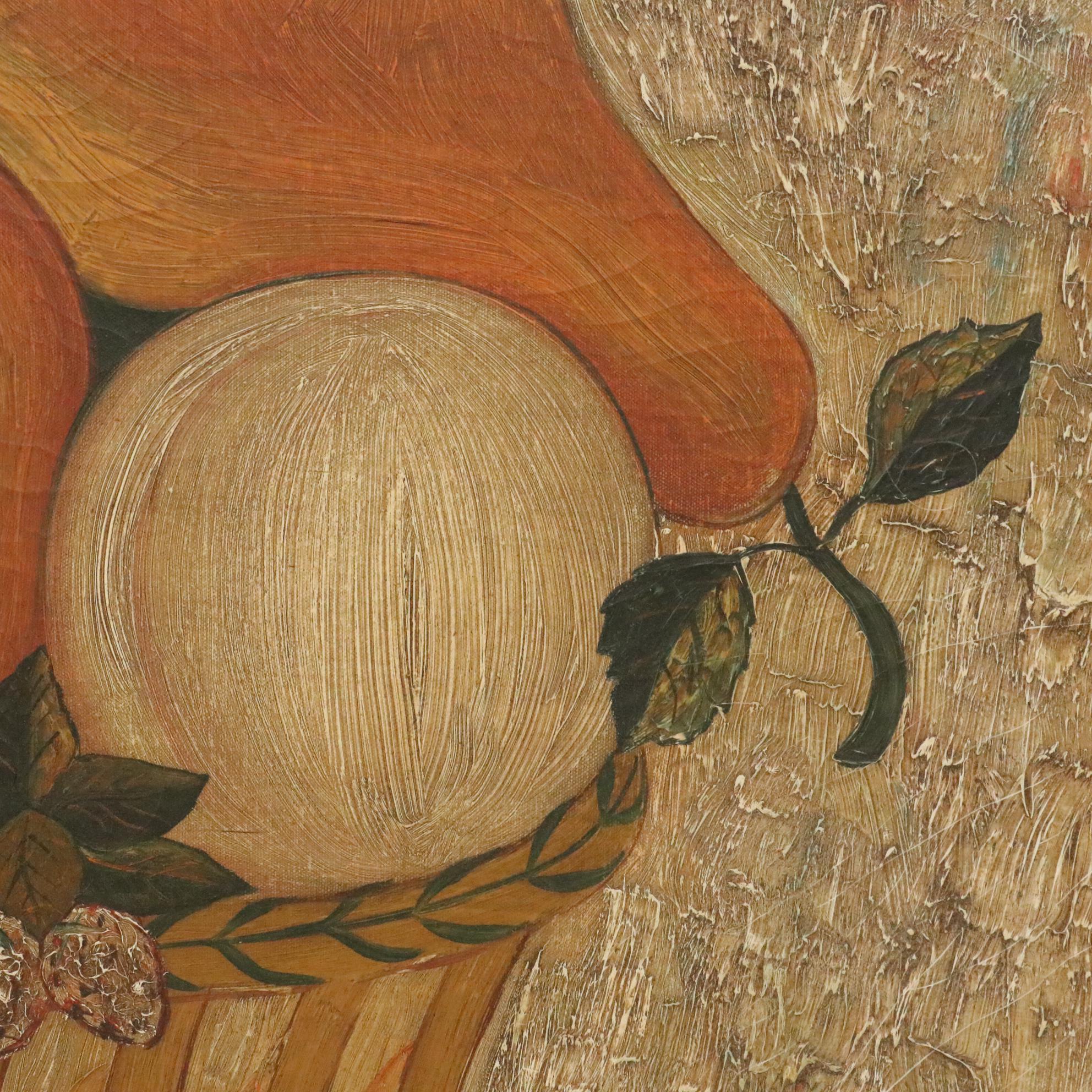 Warren Kietson Still Life Oil Painting "La Fruit," 1965