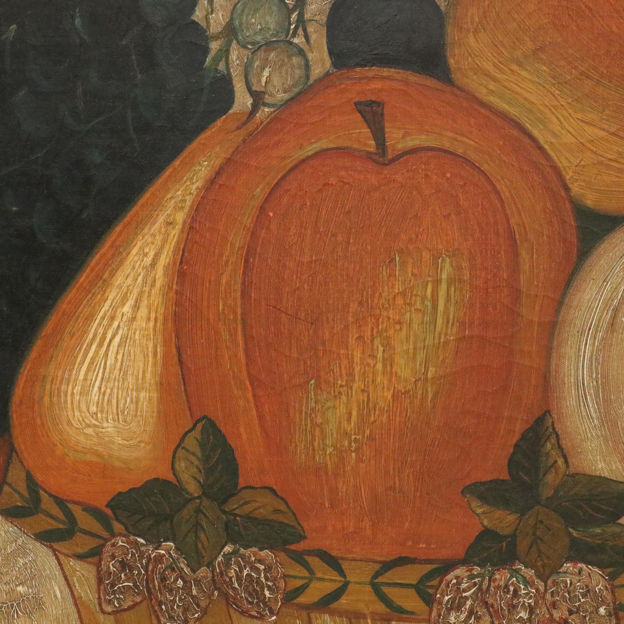 Warren Kietson Still Life Oil Painting "La Fruit," 1965