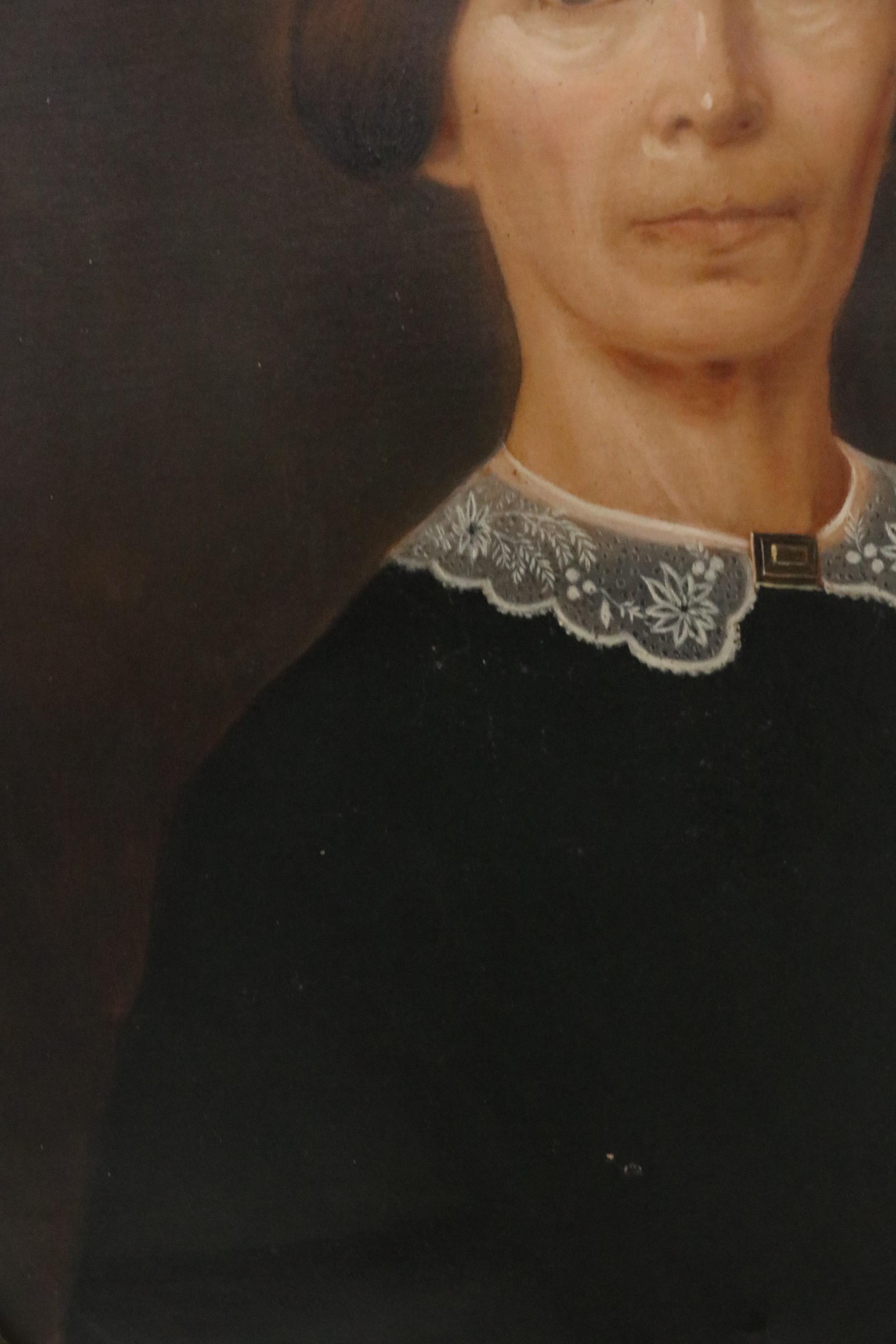 Marcus Mote Oil Portraits of Lady and Gentleman, 1862