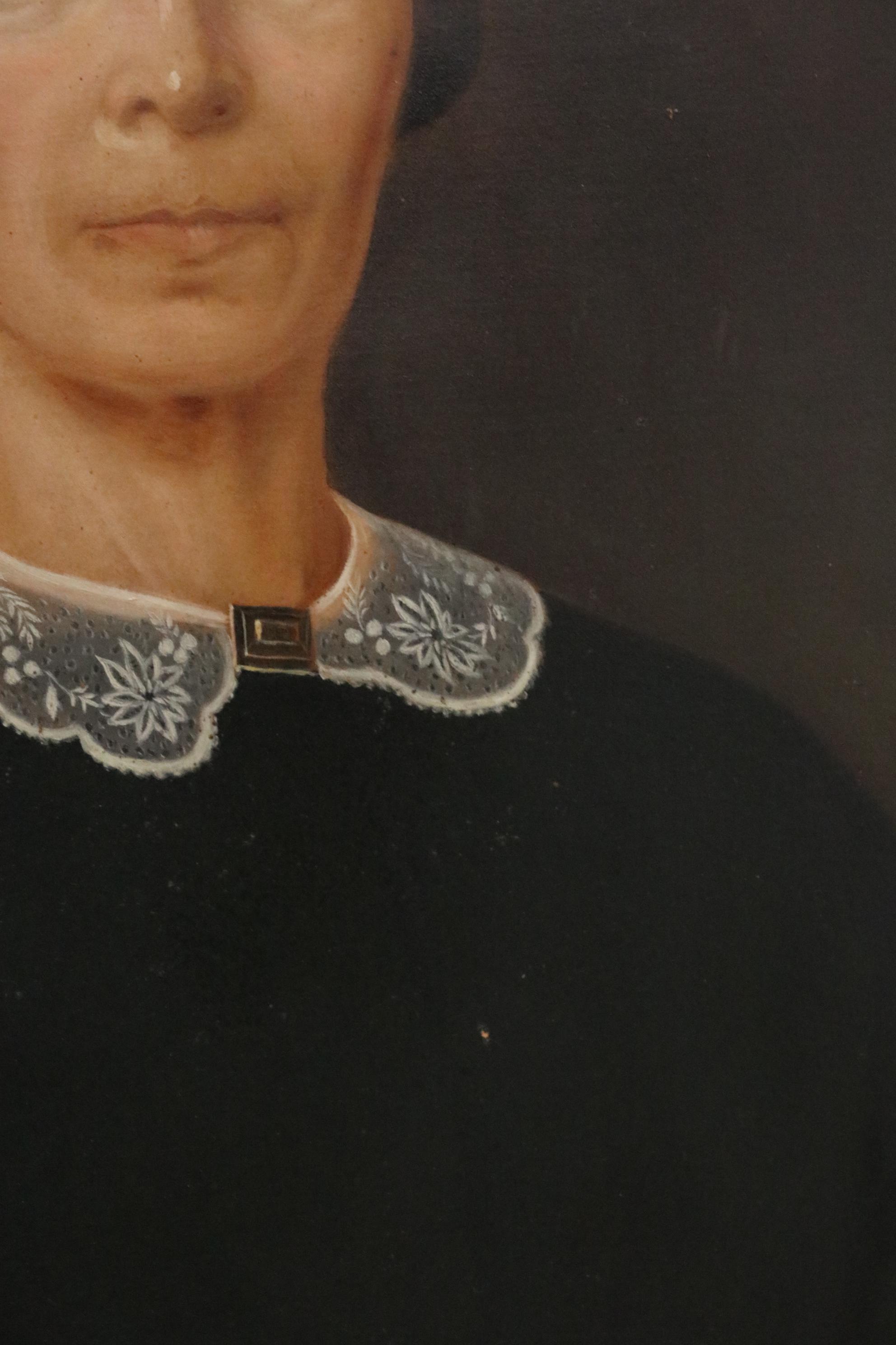 Marcus Mote Oil Portraits of Lady and Gentleman, 1862