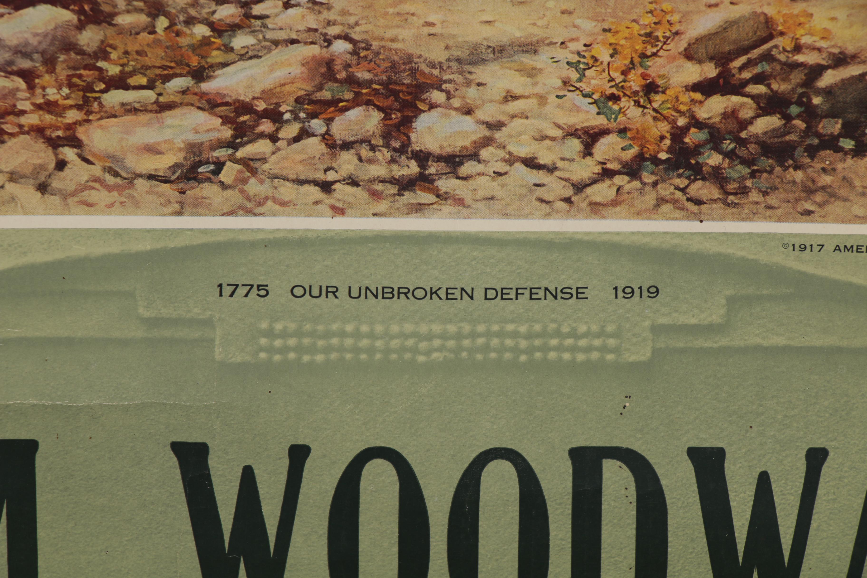 E.M Woodward Automobile Insurance Calendar, 1919