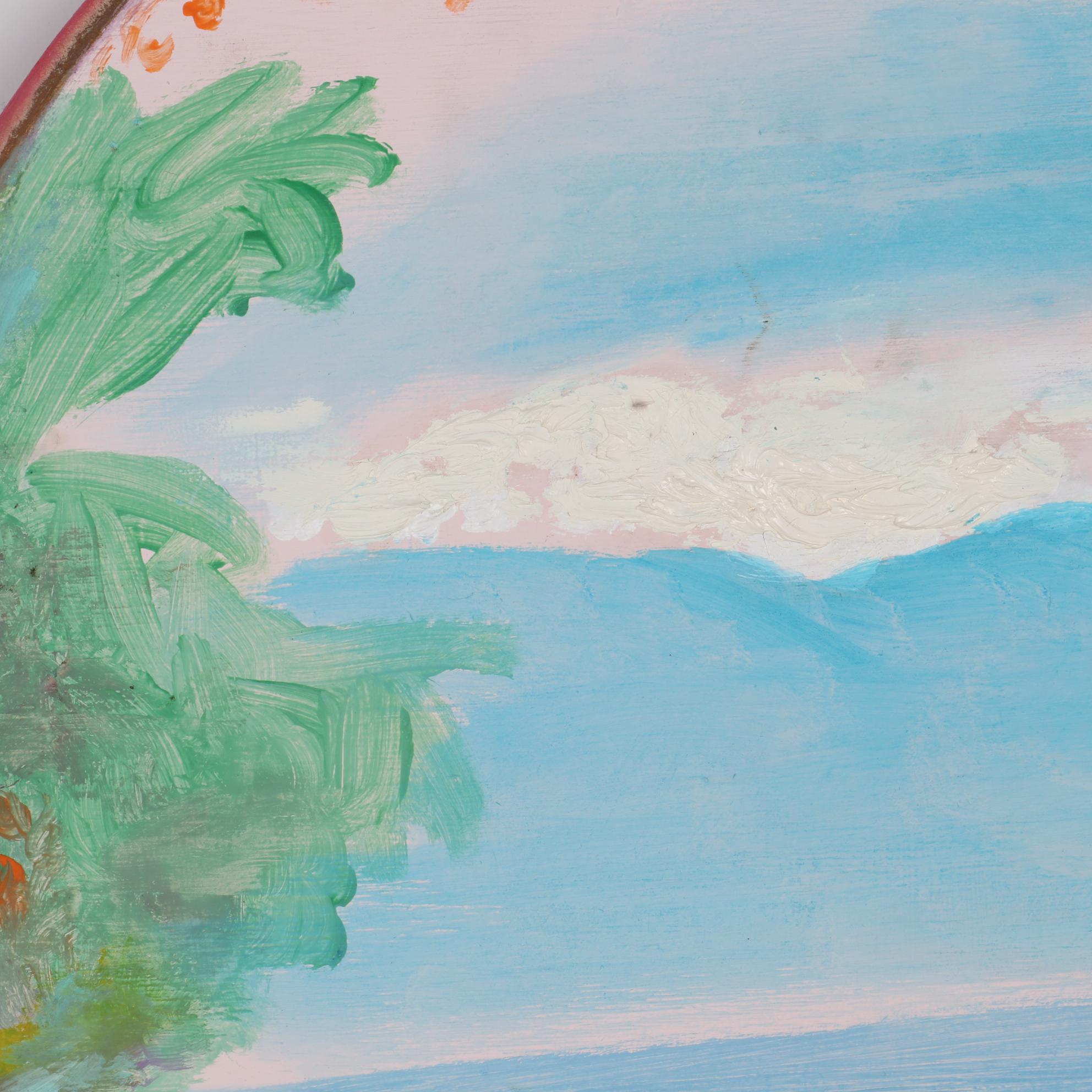 Philip the Transplant Abstract Landscape Mixed Media Painting, 2019