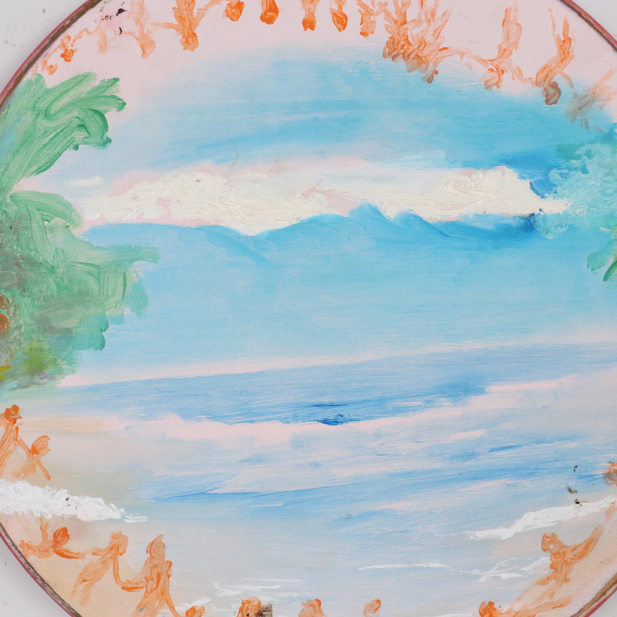 Philip the Transplant Abstract Landscape Mixed Media Painting, 2019