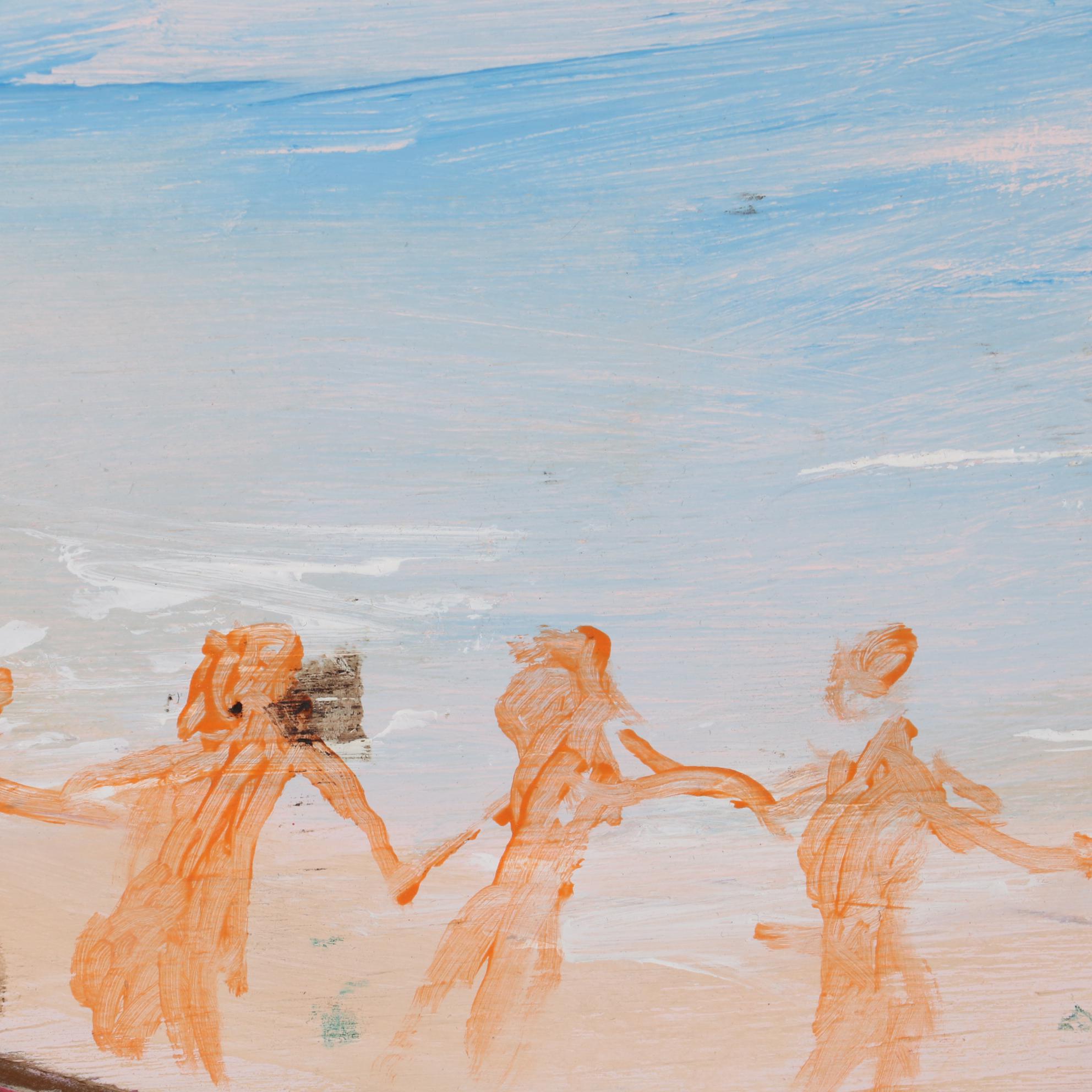 Philip the Transplant Abstract Landscape Mixed Media Painting, 2019