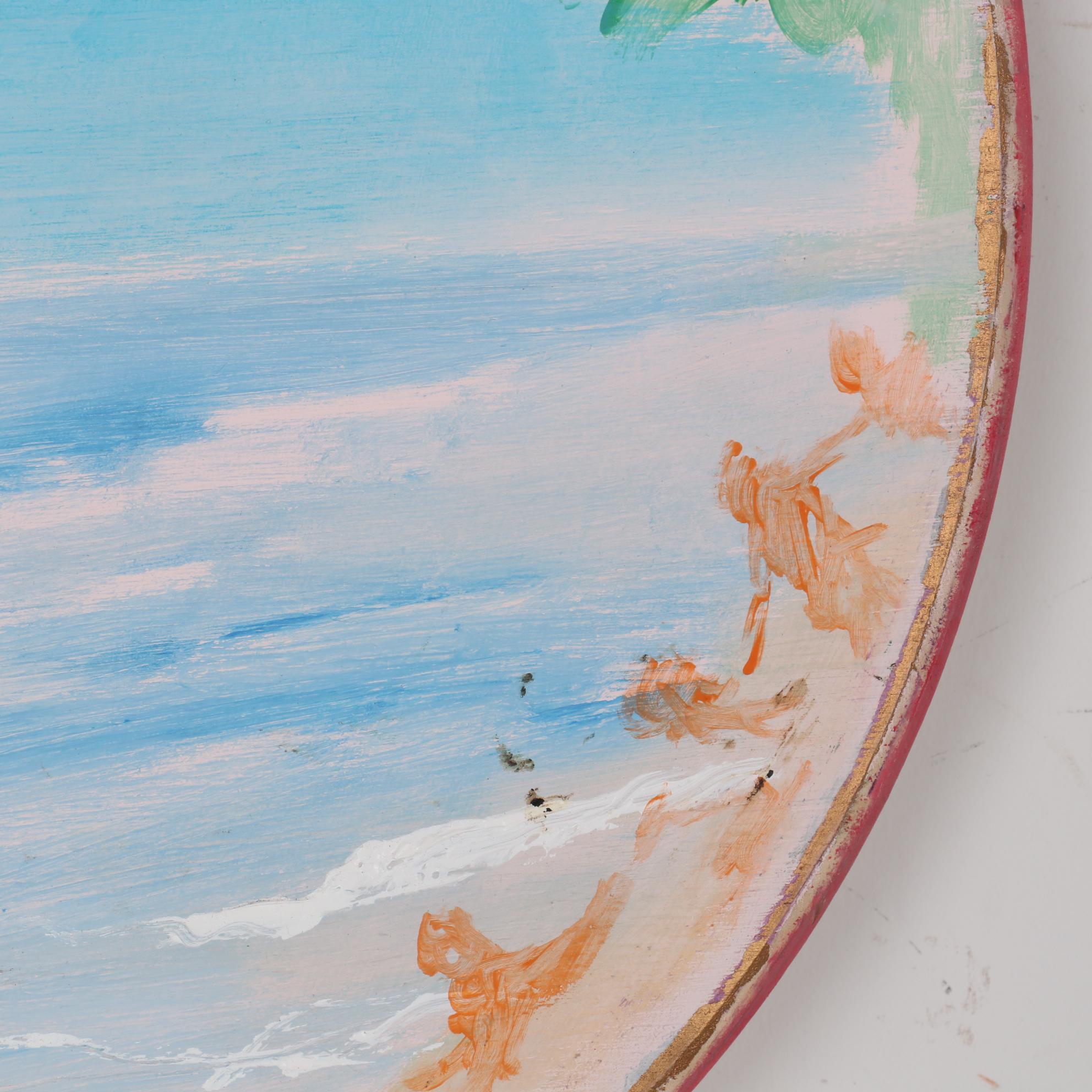 Philip the Transplant Abstract Landscape Mixed Media Painting, 2019