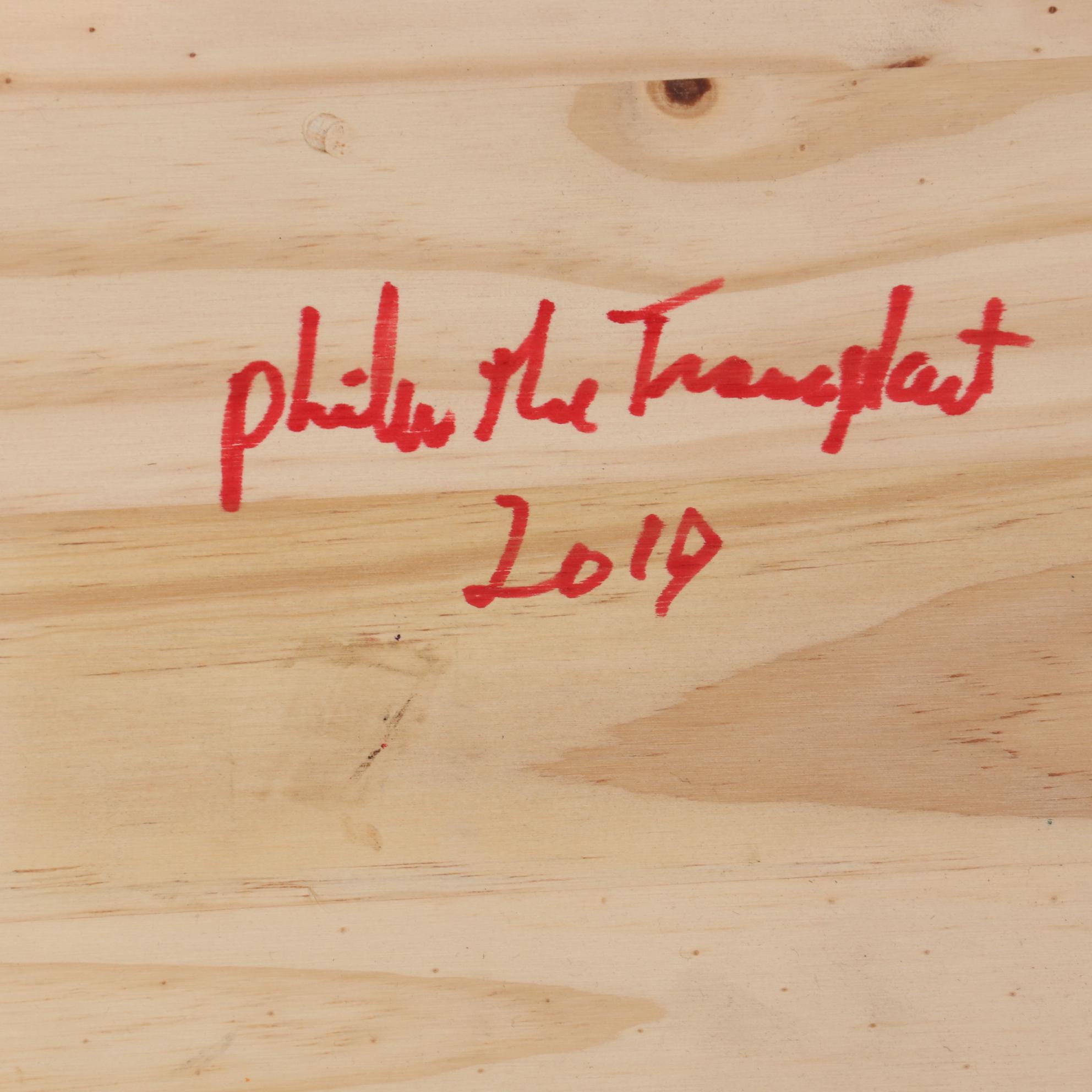 Philip the Transplant Abstract Landscape Mixed Media Painting, 2019