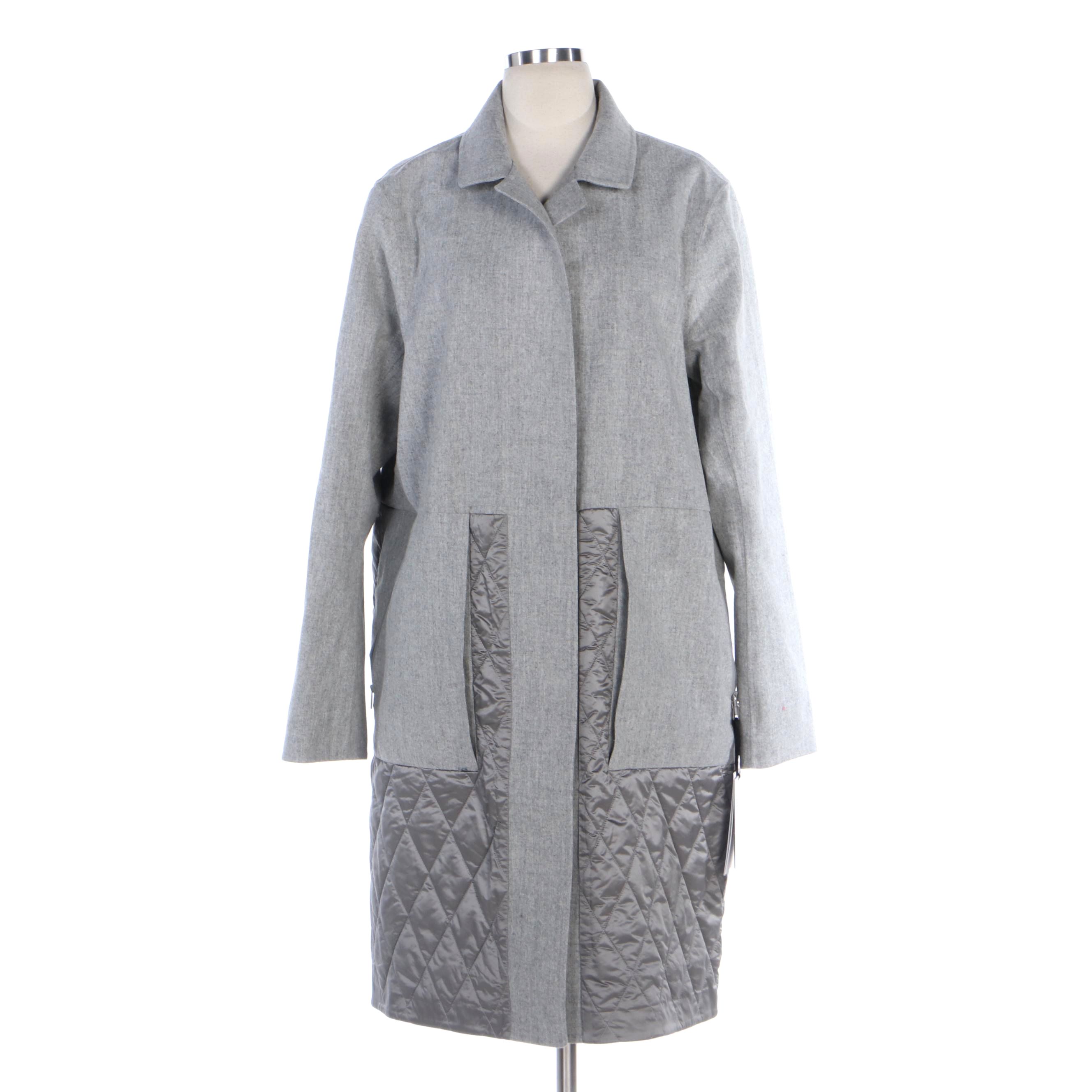Lululemon Gray "Roam Far" Wool Blend Coat
