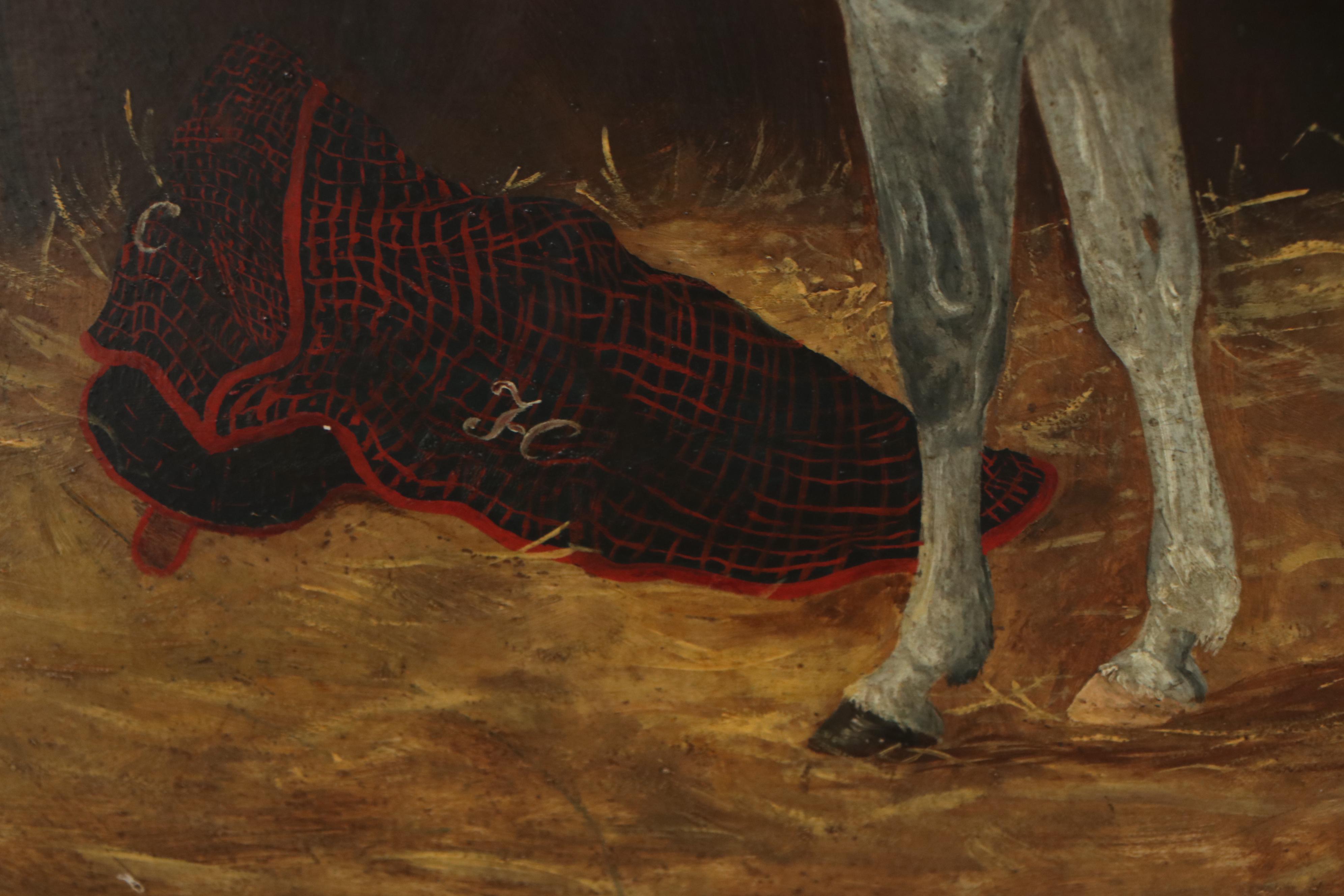 Oil Painting of a Dapple-Grey Horse, circa 1900