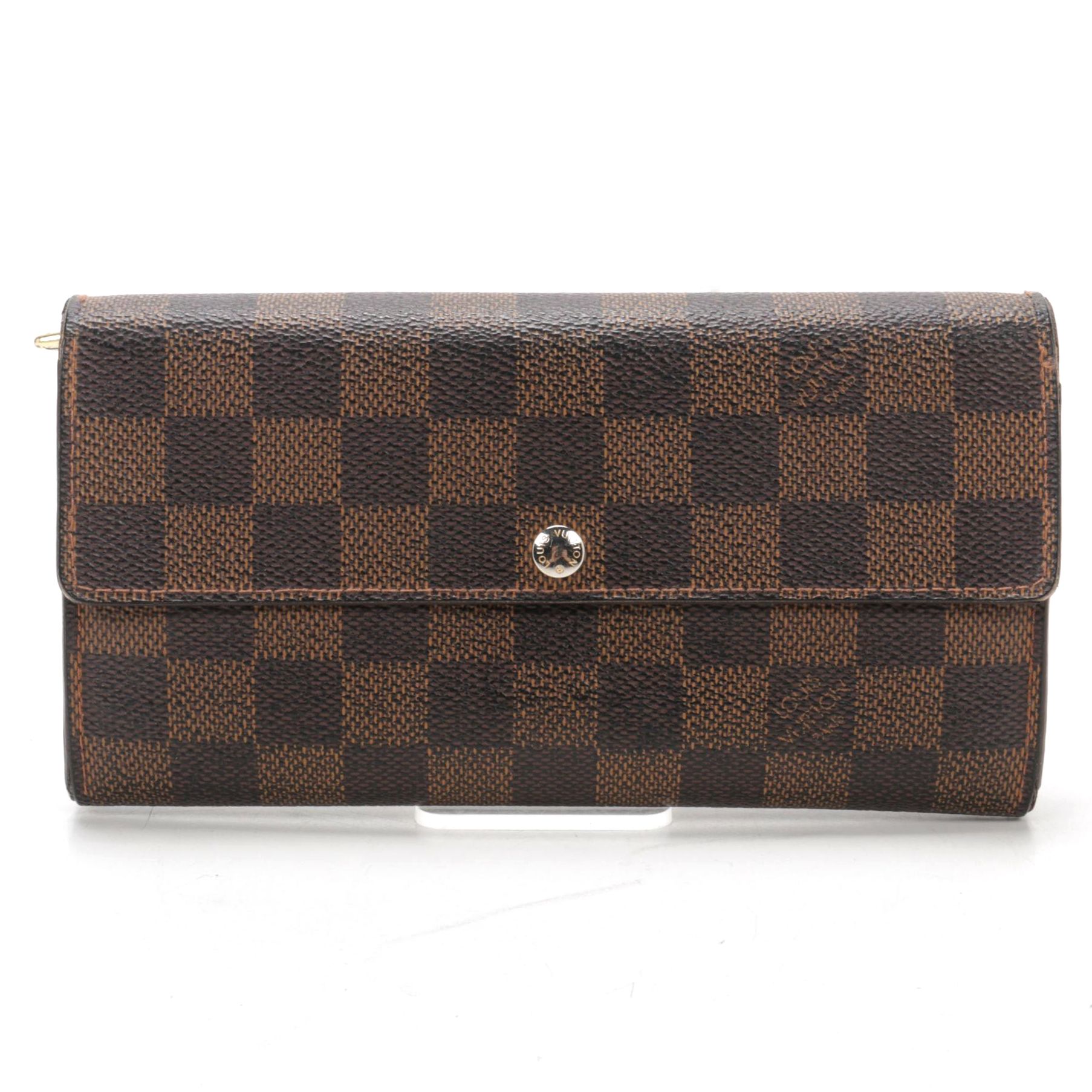 Louis Vuitton Sarah Wallet in Damier Ebene Canvas