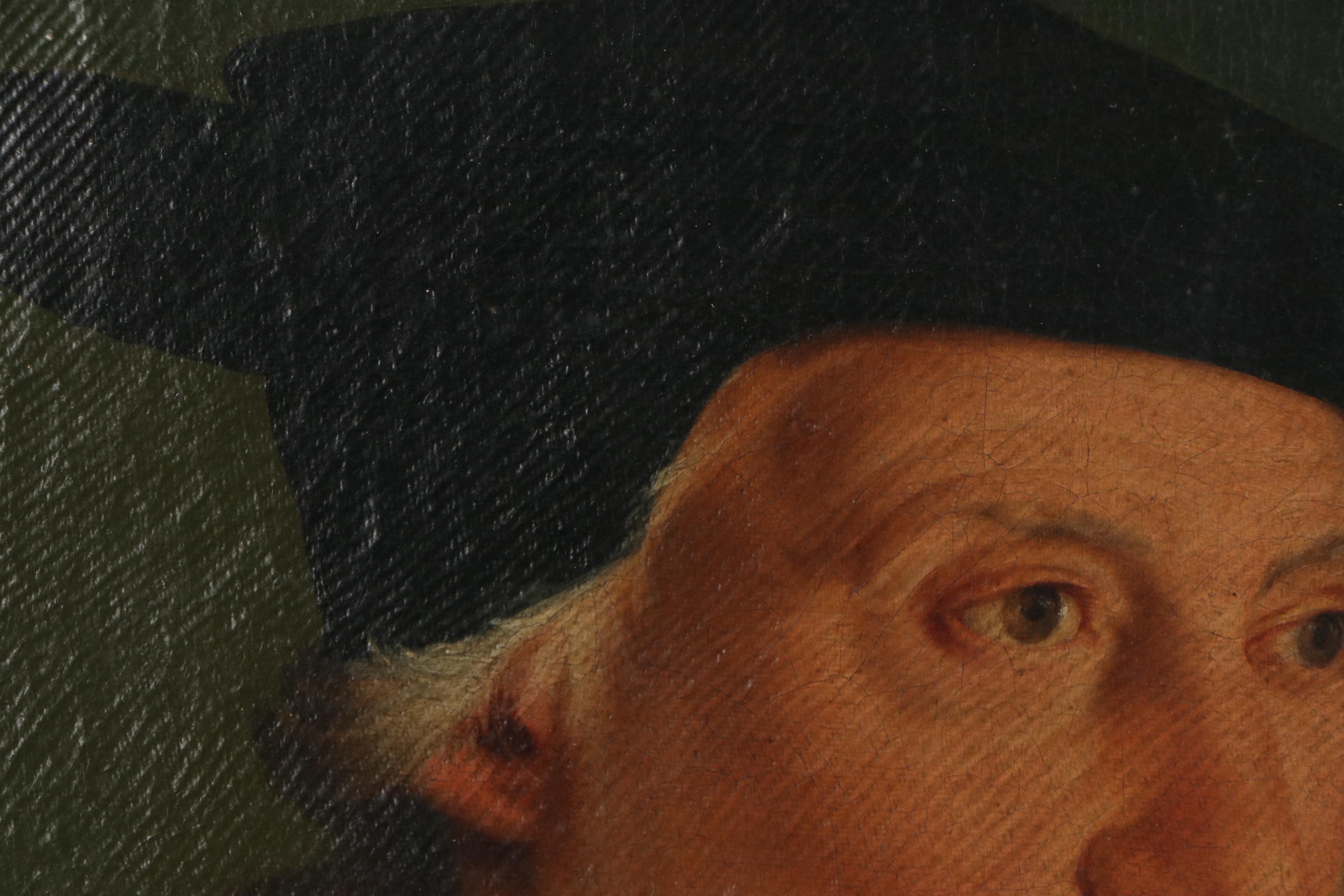 Oil Painting after Christoph Amberger "Portrait of Sebastian Münzer"