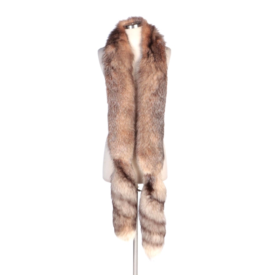 Fox Fur Stole with Tails