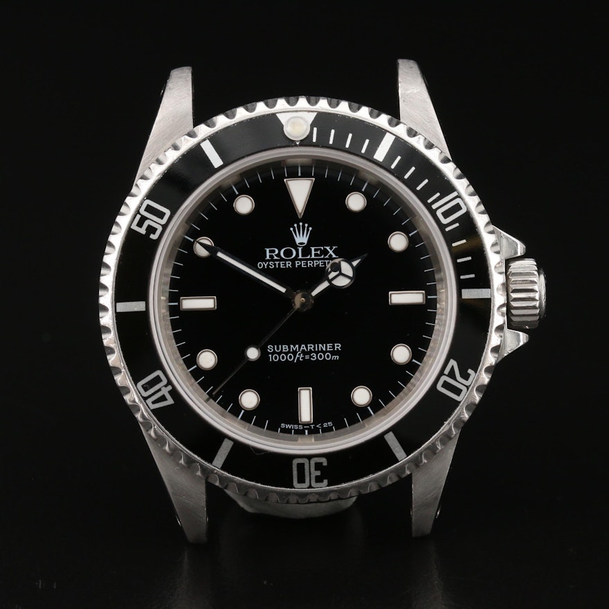 1997 Rolex Submariner 14060 Stainless Steel Automatic Wristwatch