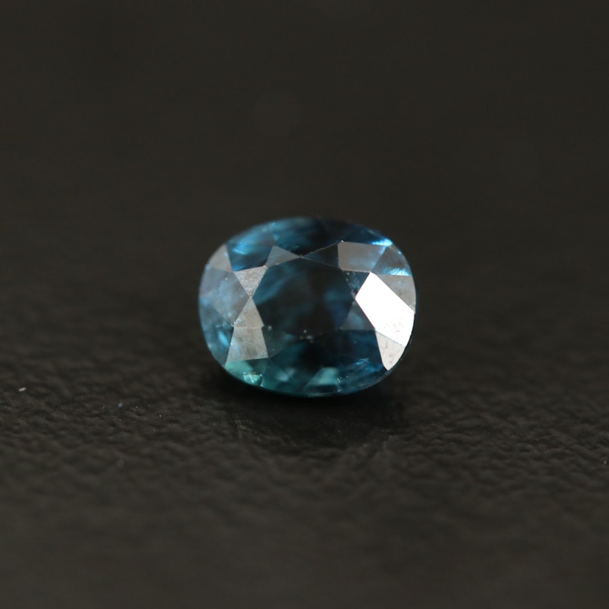 Loose 1.16 CT Oval Faceted Sapphire with GIA Report