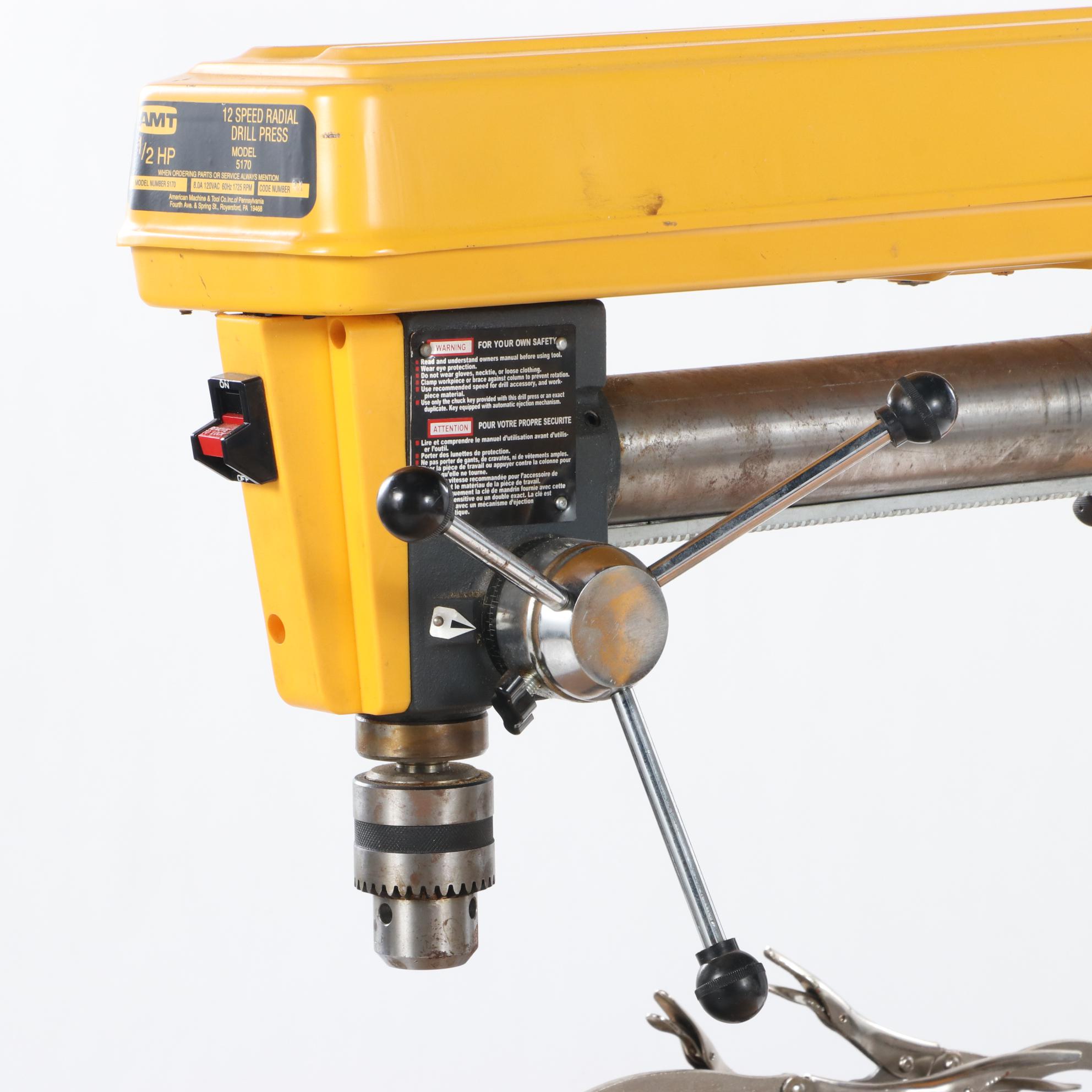 AMT 1/2 HP 12 Speed Radial Drill Press