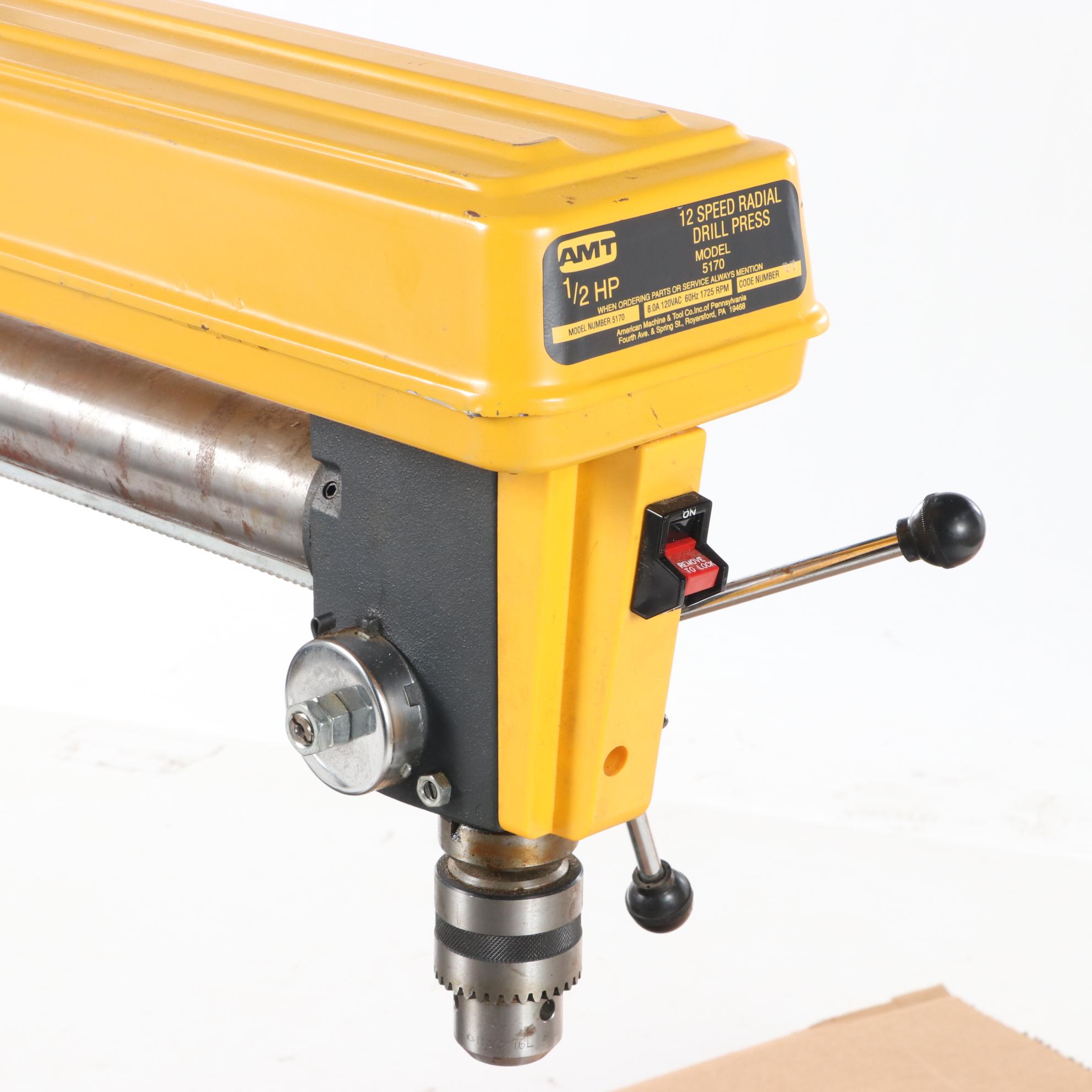 AMT 1/2 HP 12 Speed Radial Drill Press