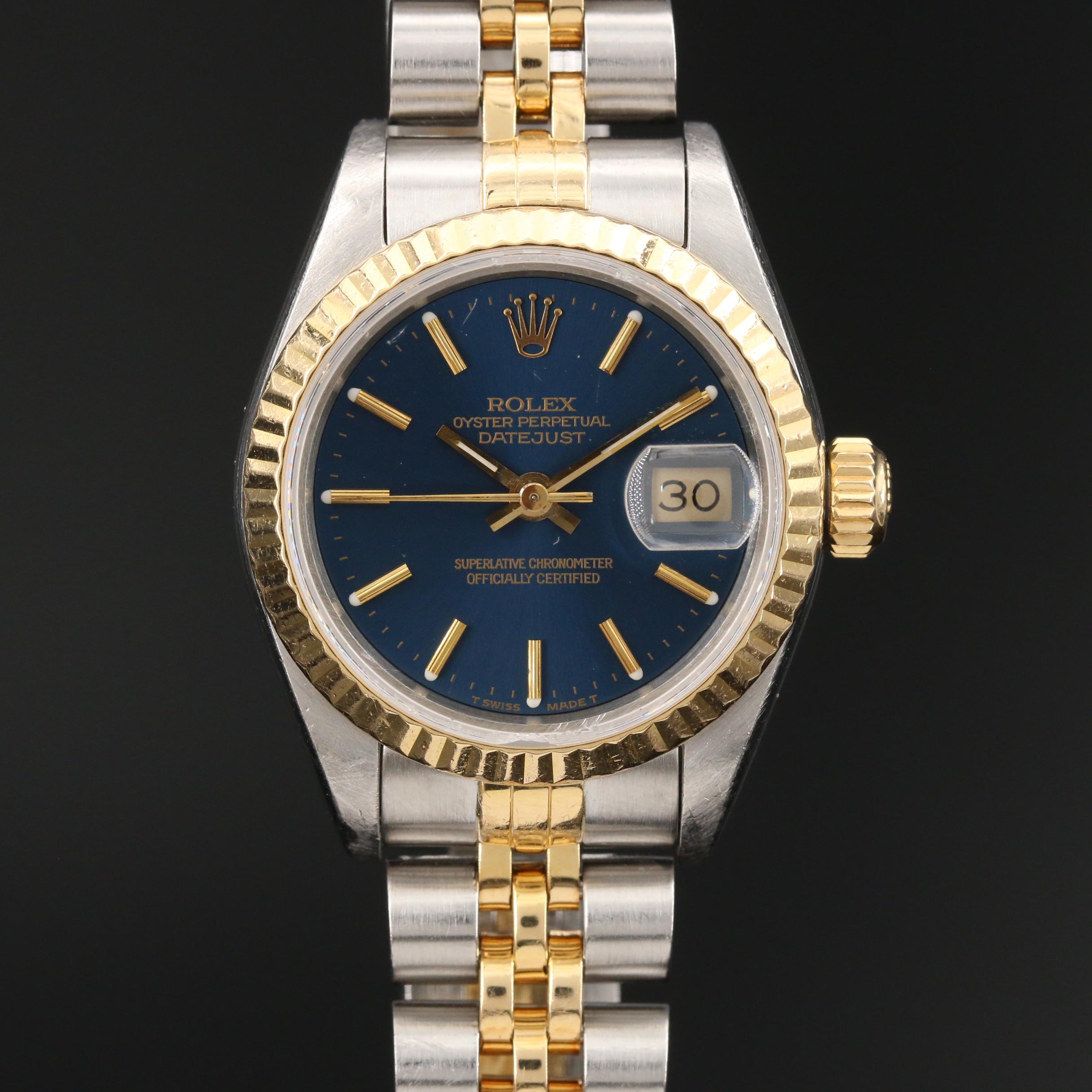 1991 Rolex Datejust 18K Gold and Stainless Steel Automatic Watch