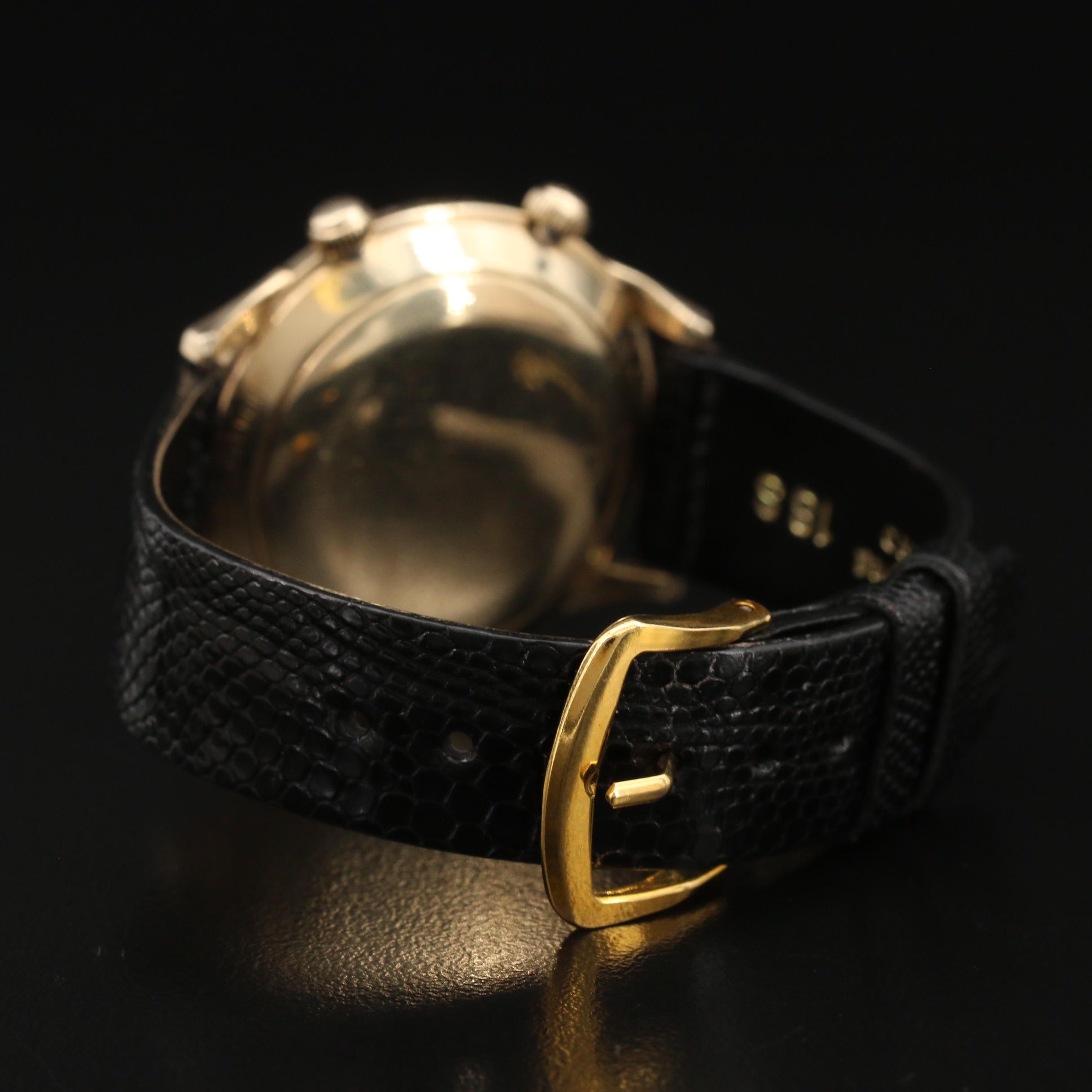 Vintage LeCoultre Memovox Alarm 10K Gold Filled Stem Wind Watch