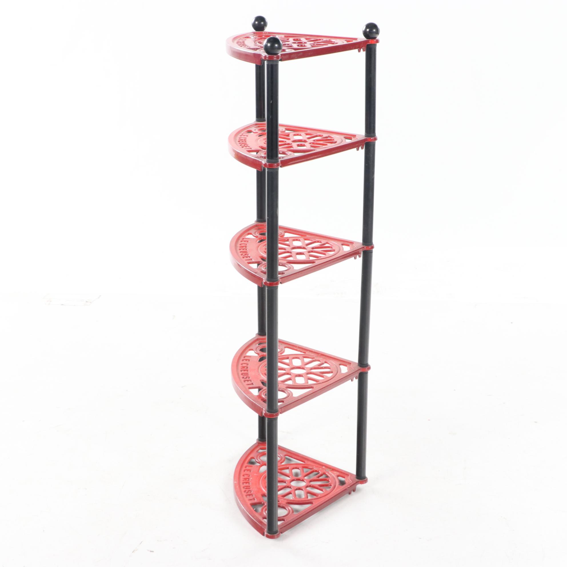 Le Creuset Enameled Cast Iron Corner Standing Pot Rack