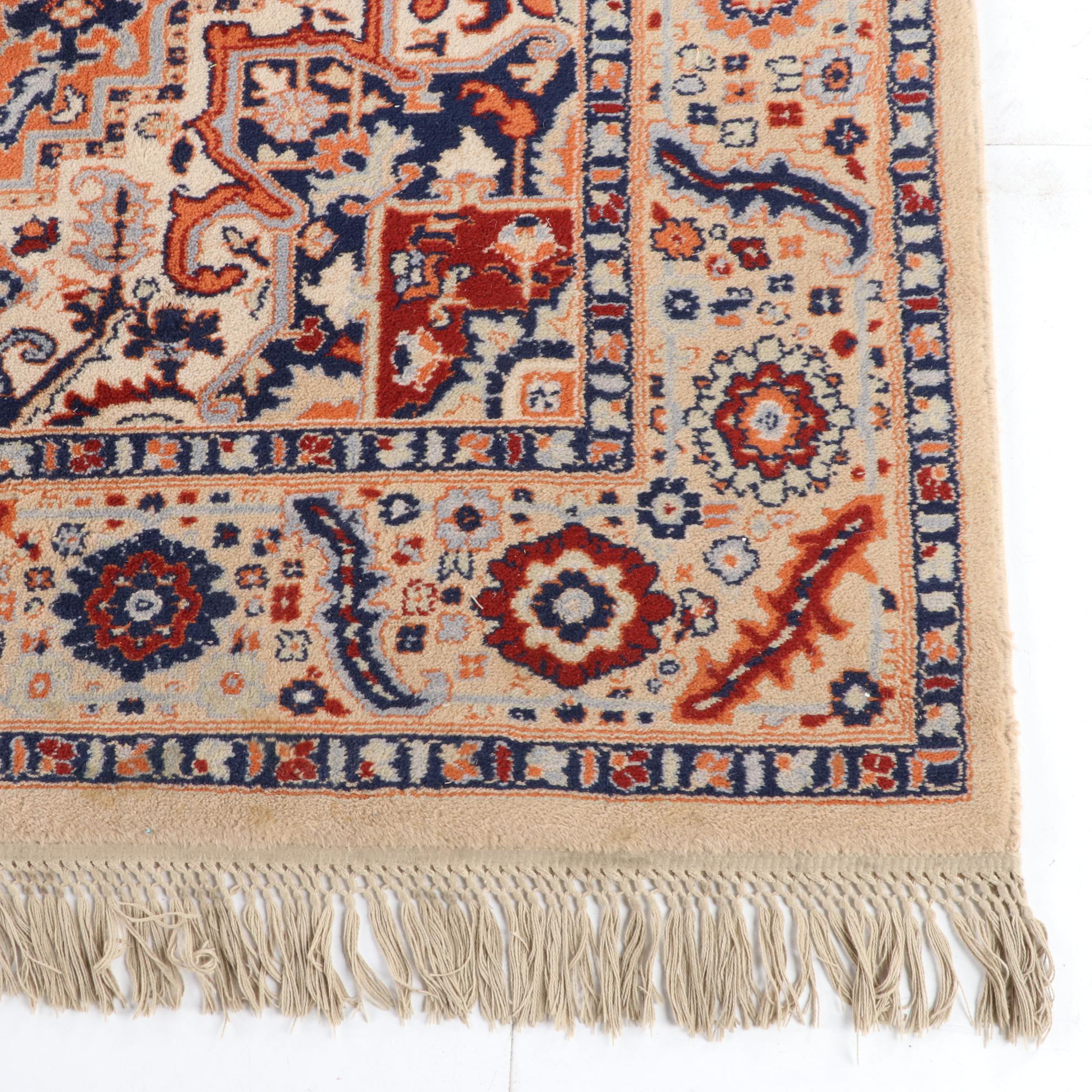 6'0 x 9'8 Machine Made Persian Heriz Style Area Rug