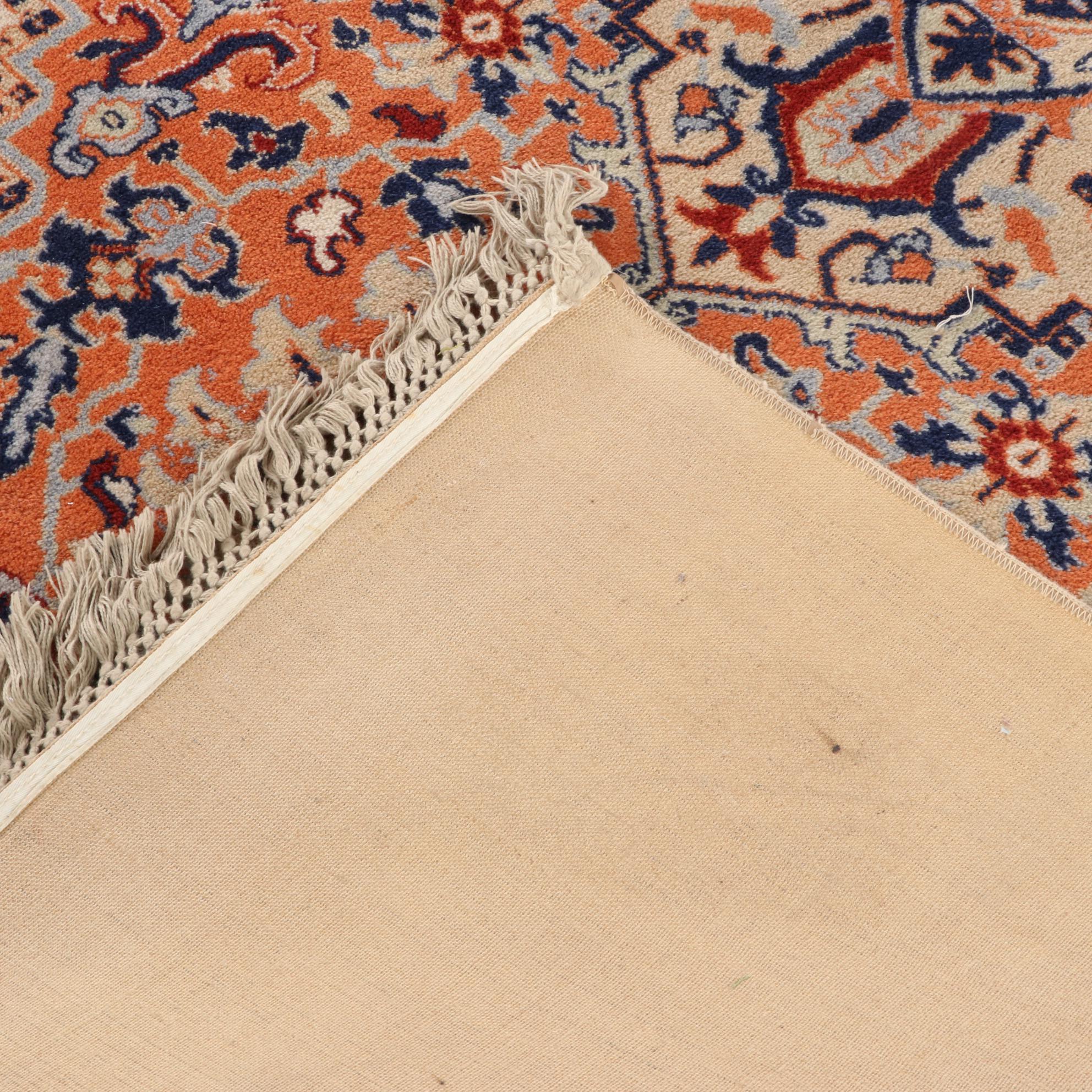 6'0 x 9'8 Machine Made Persian Heriz Style Area Rug