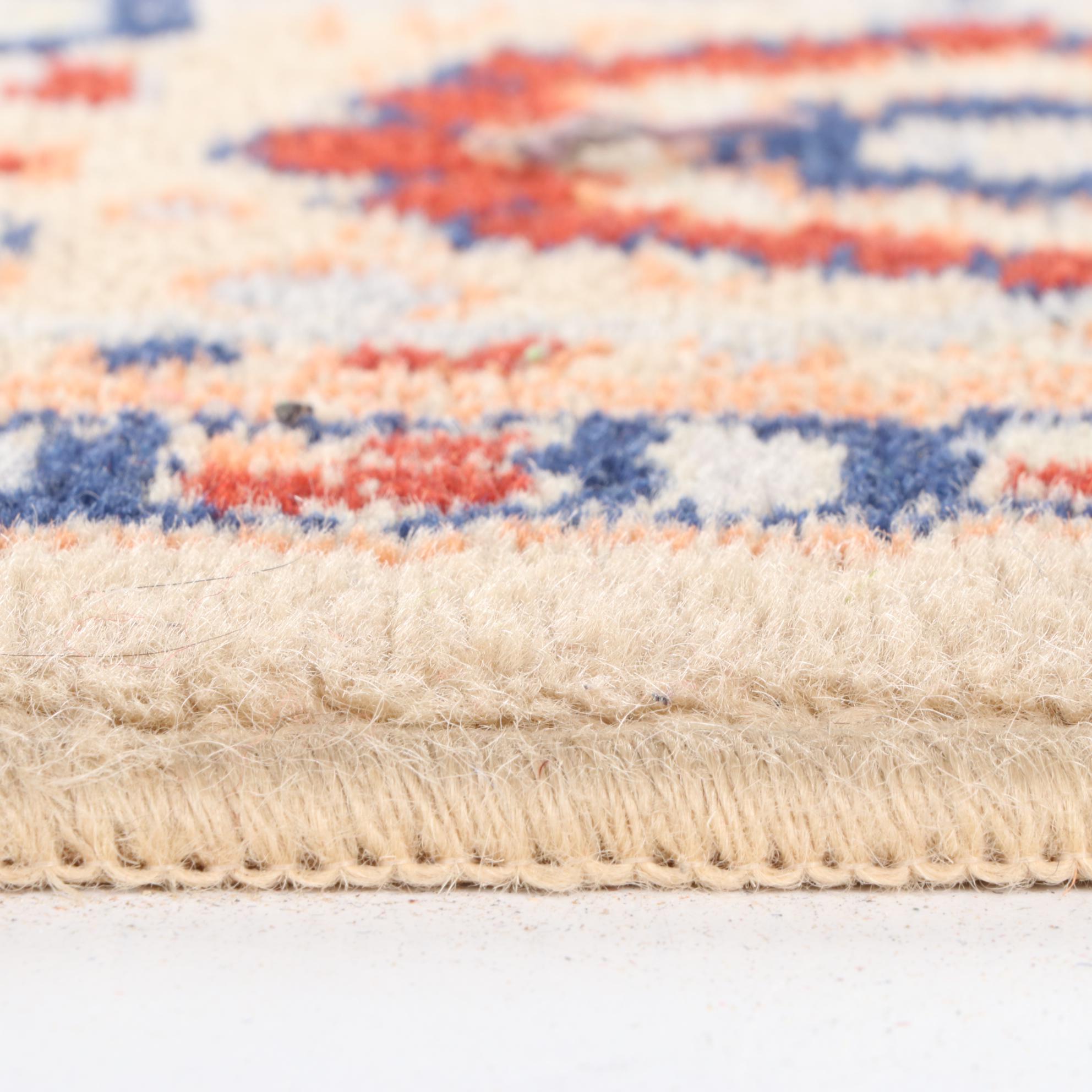 6'0 x 9'8 Machine Made Persian Heriz Style Area Rug