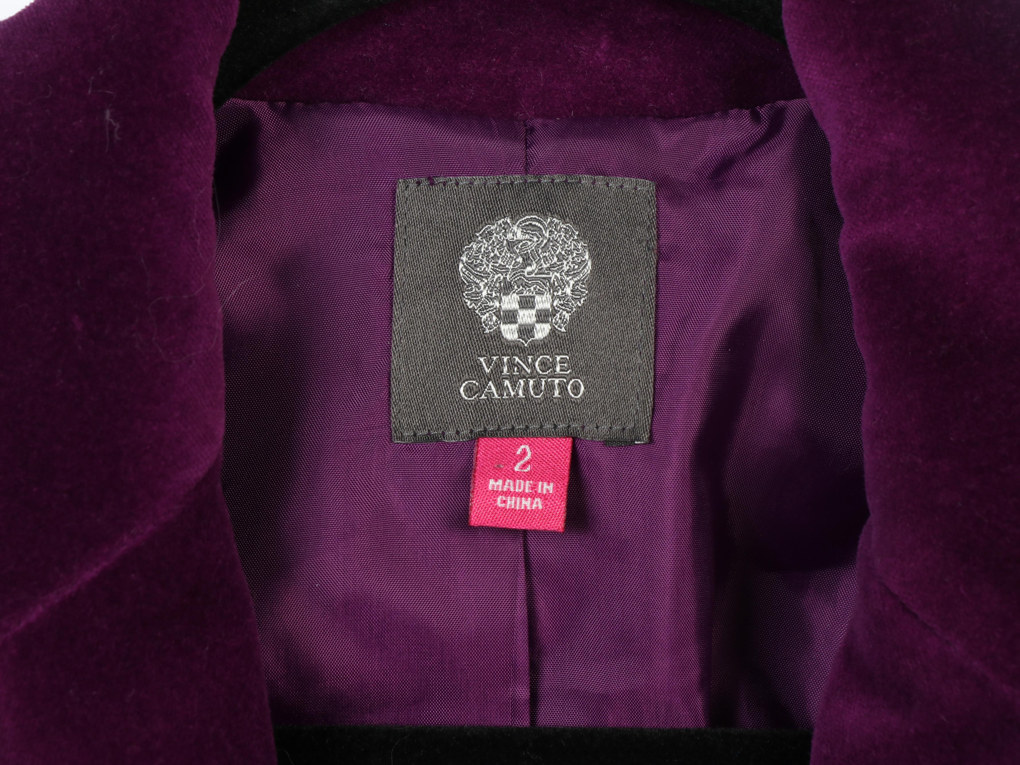 Vince Camuto and Lauren Ralph Lauren Knit and Velveteen Jackets