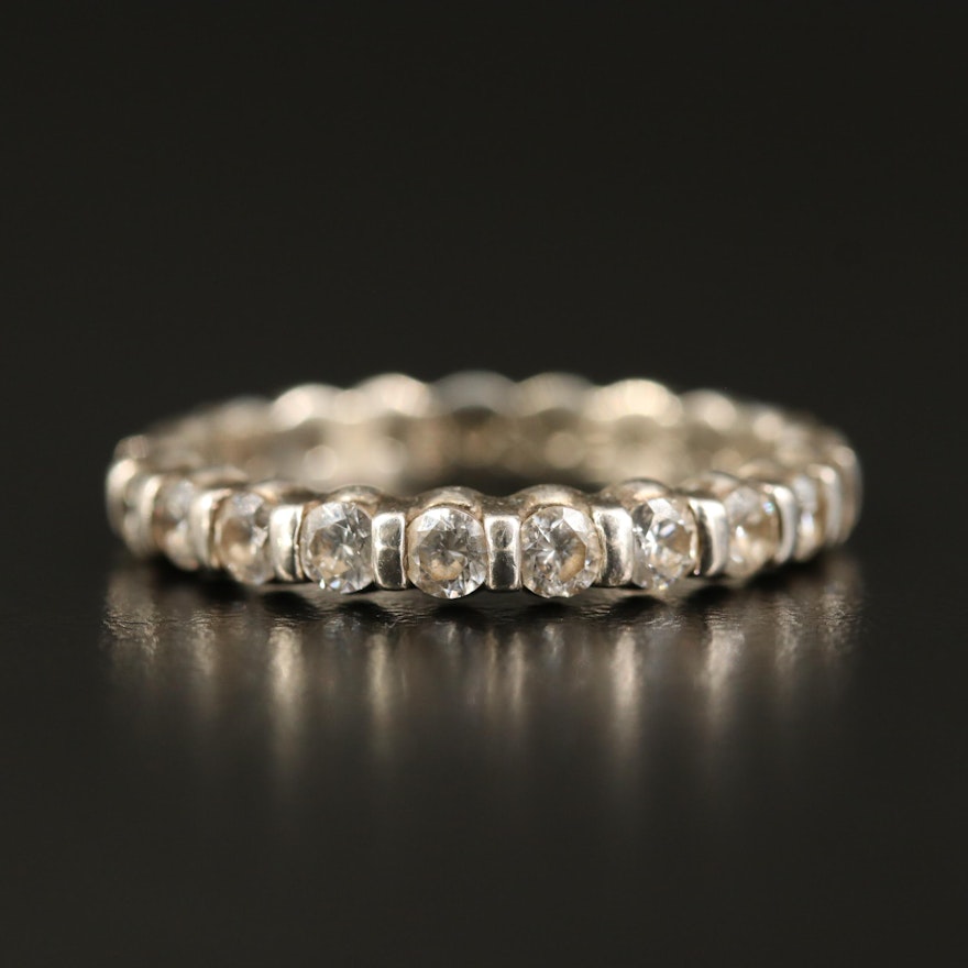 Sterling Cubic Zirconia Eternity Ring