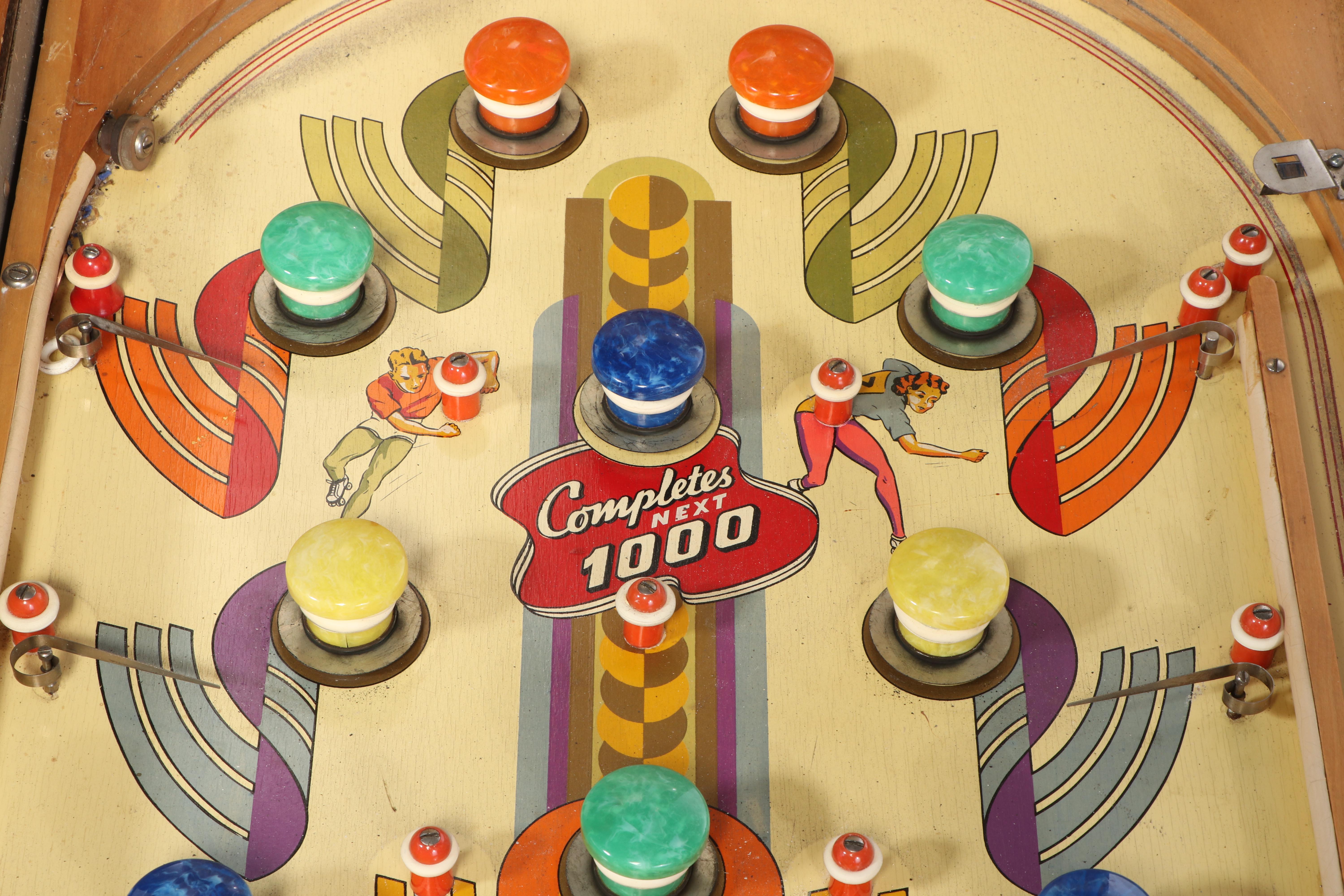 Bally "Roller Derby" Pinball Machine, 1960