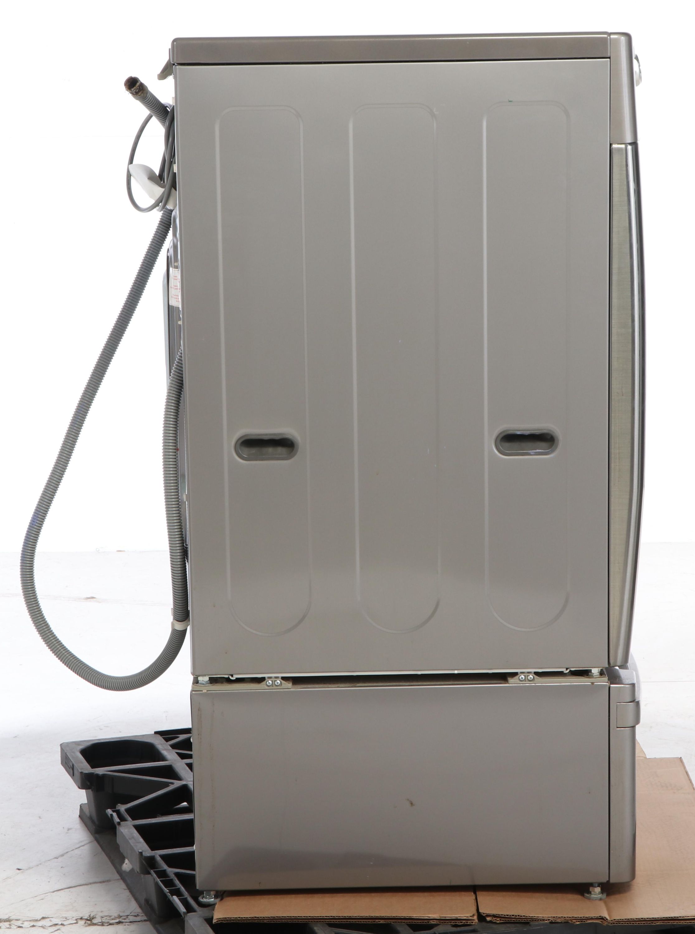 LG 3.5 cu.ft. Large Capacity "TrueSteam" Front Load Washer with Pedestal