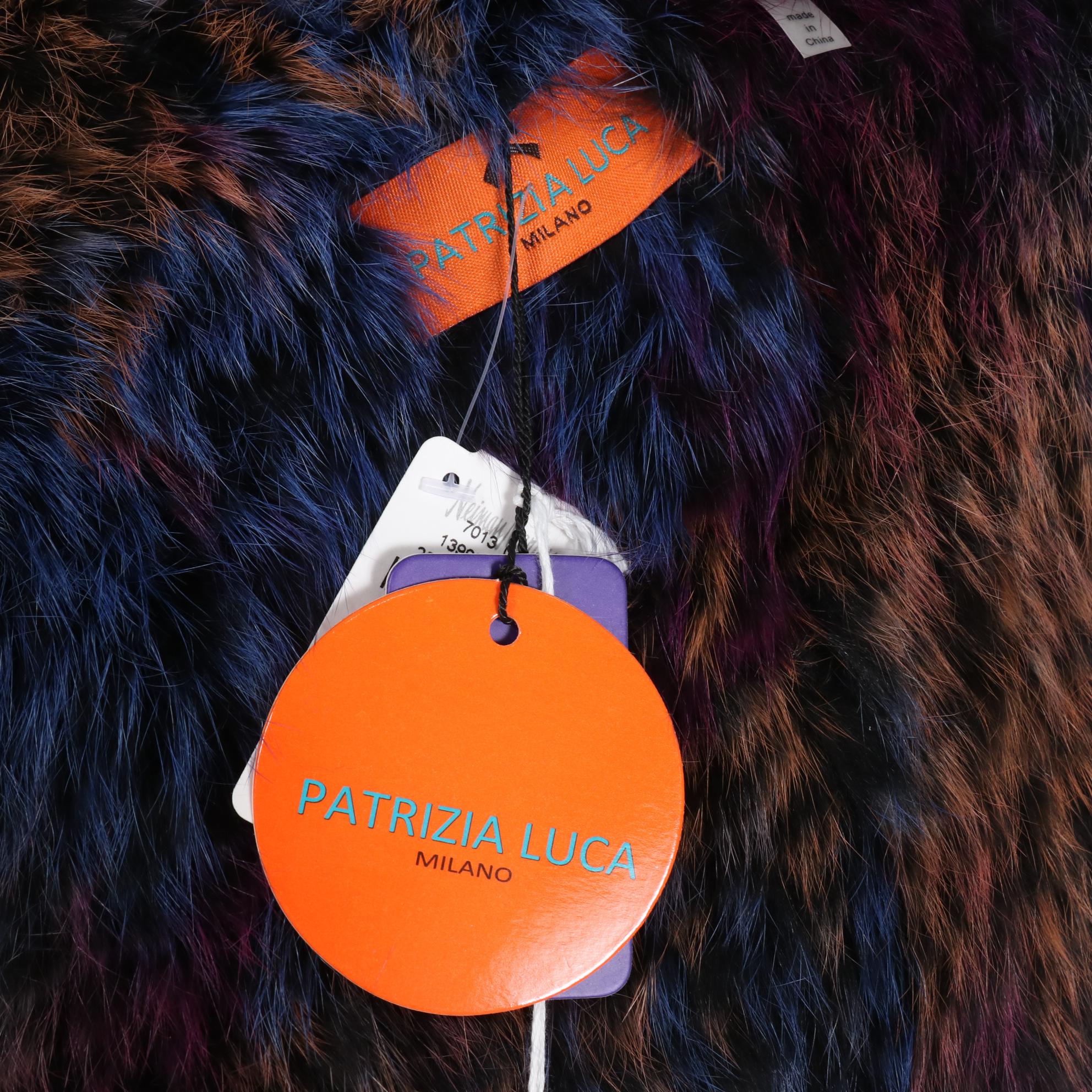 Patrizia Luca for Neiman Marcus Dyed Woven Rabbit Fur Vest