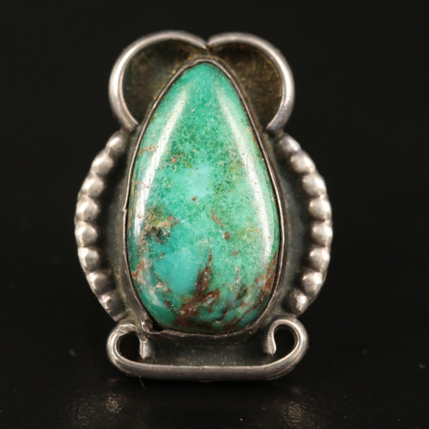 Southwestern Sterling Turquoise Ring