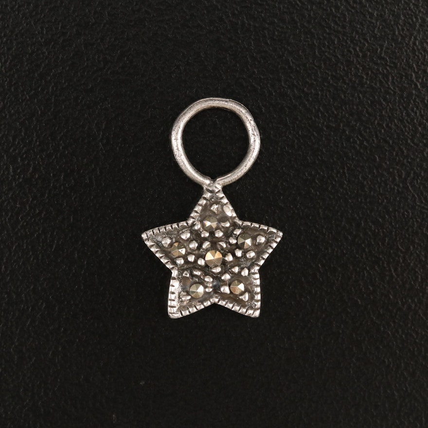 Sterling Silver Marcasite Star Pendant