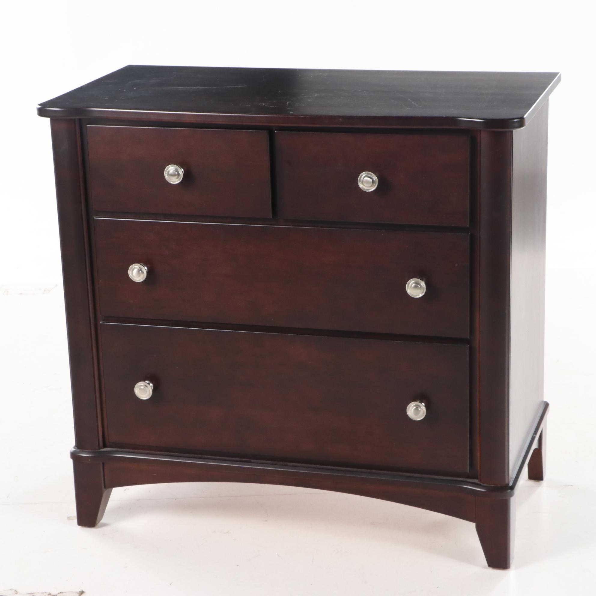 Mobel Furniture Espresso Finished Chest of Drawers