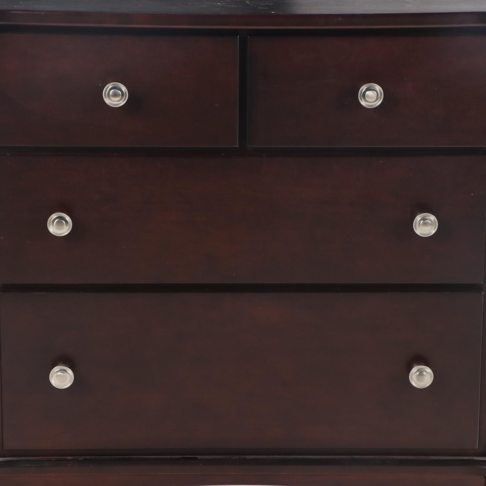 Mobel Furniture Espresso Finished Chest of Drawers