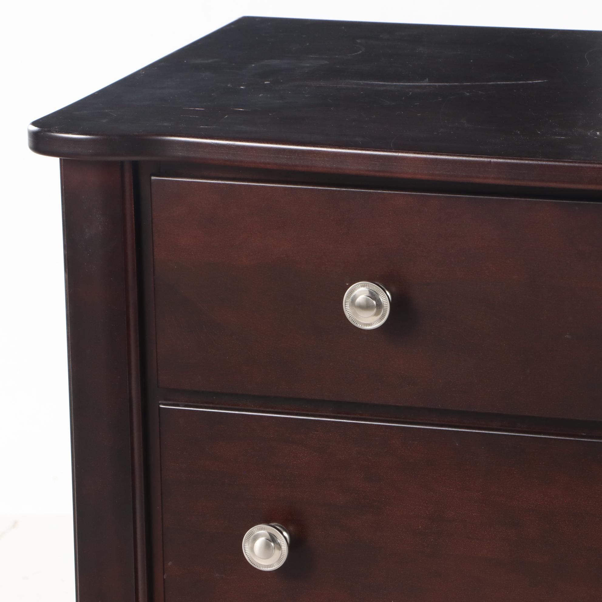 Mobel Furniture Espresso Finished Chest of Drawers