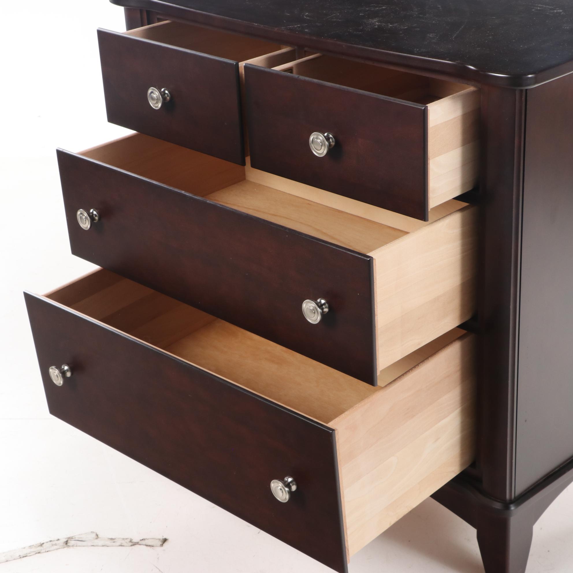Mobel Furniture Espresso Finished Chest of Drawers