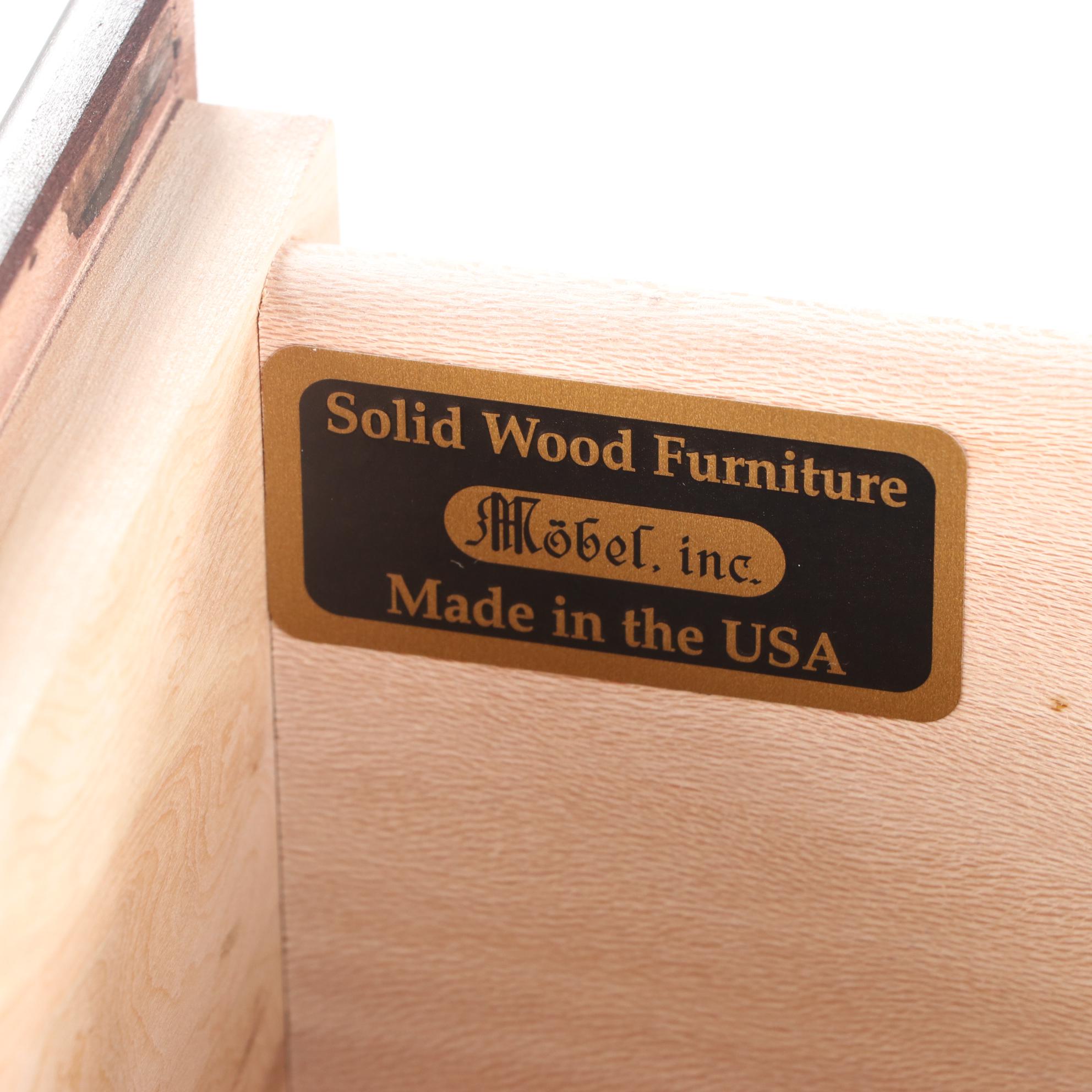 Mobel Furniture Espresso Finished Chest of Drawers