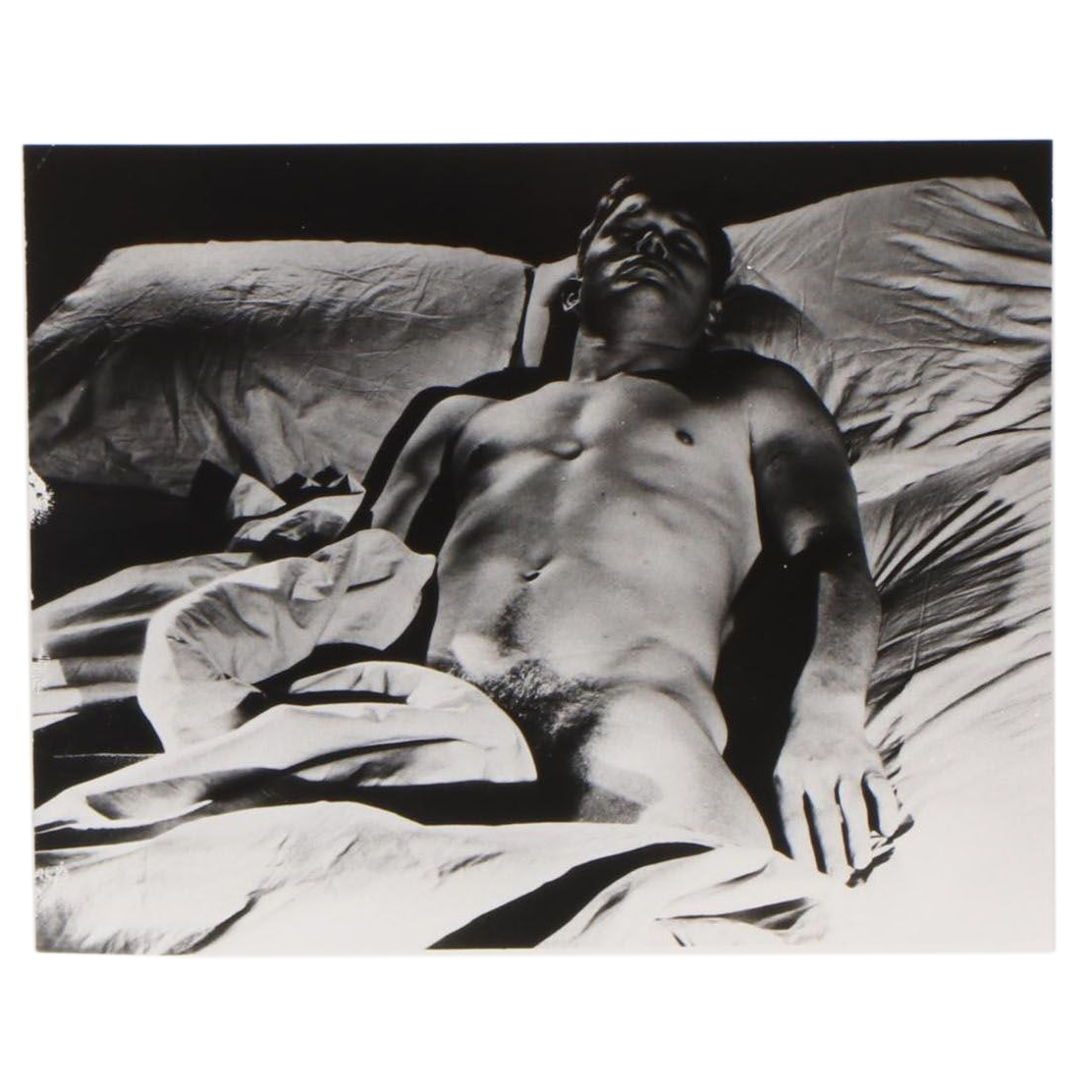 George Platt Lynes Silver Gelatin Print of Reclining Male Nude