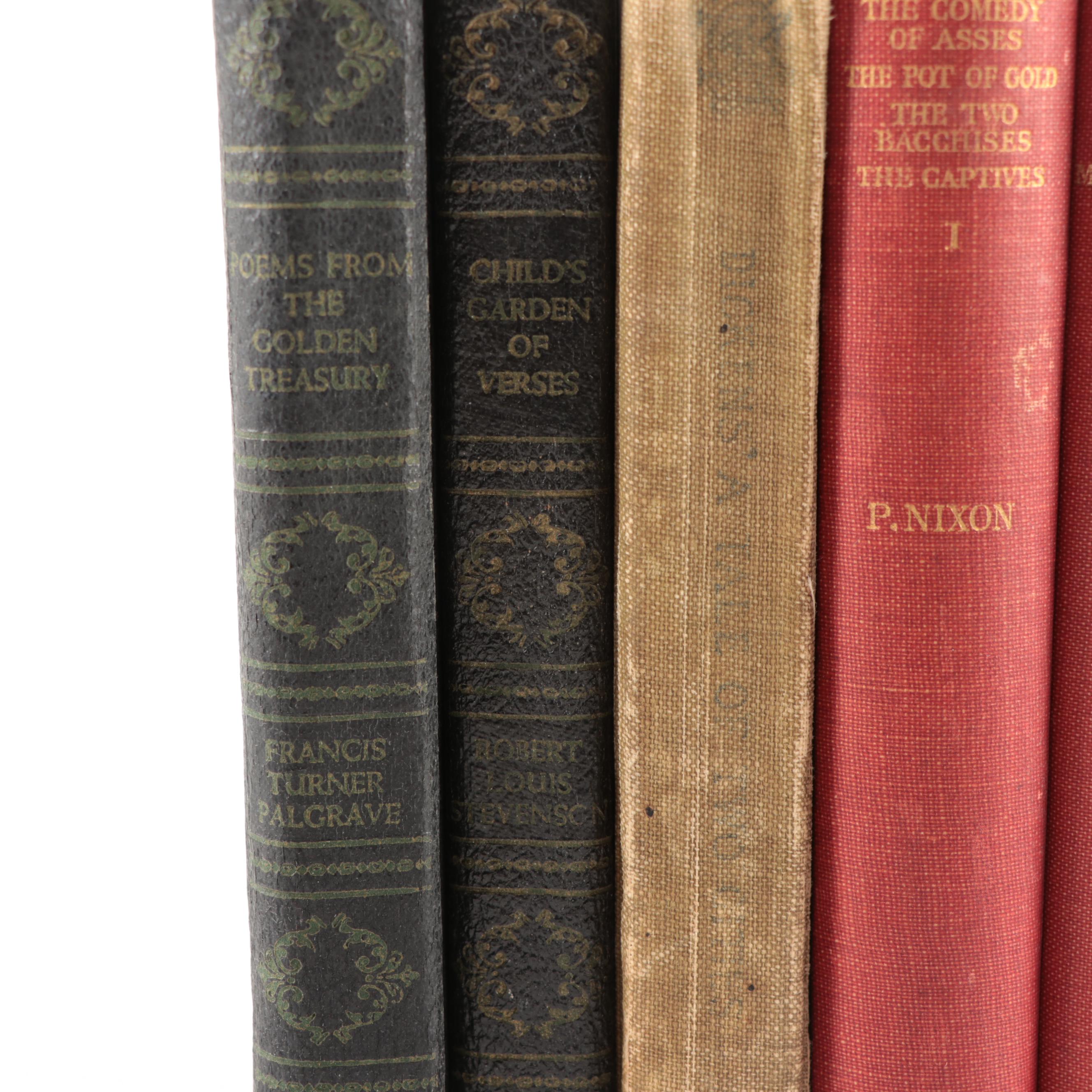 "Plautus" Complete Five-Volume Set with "Child's Garden of Verses" and More