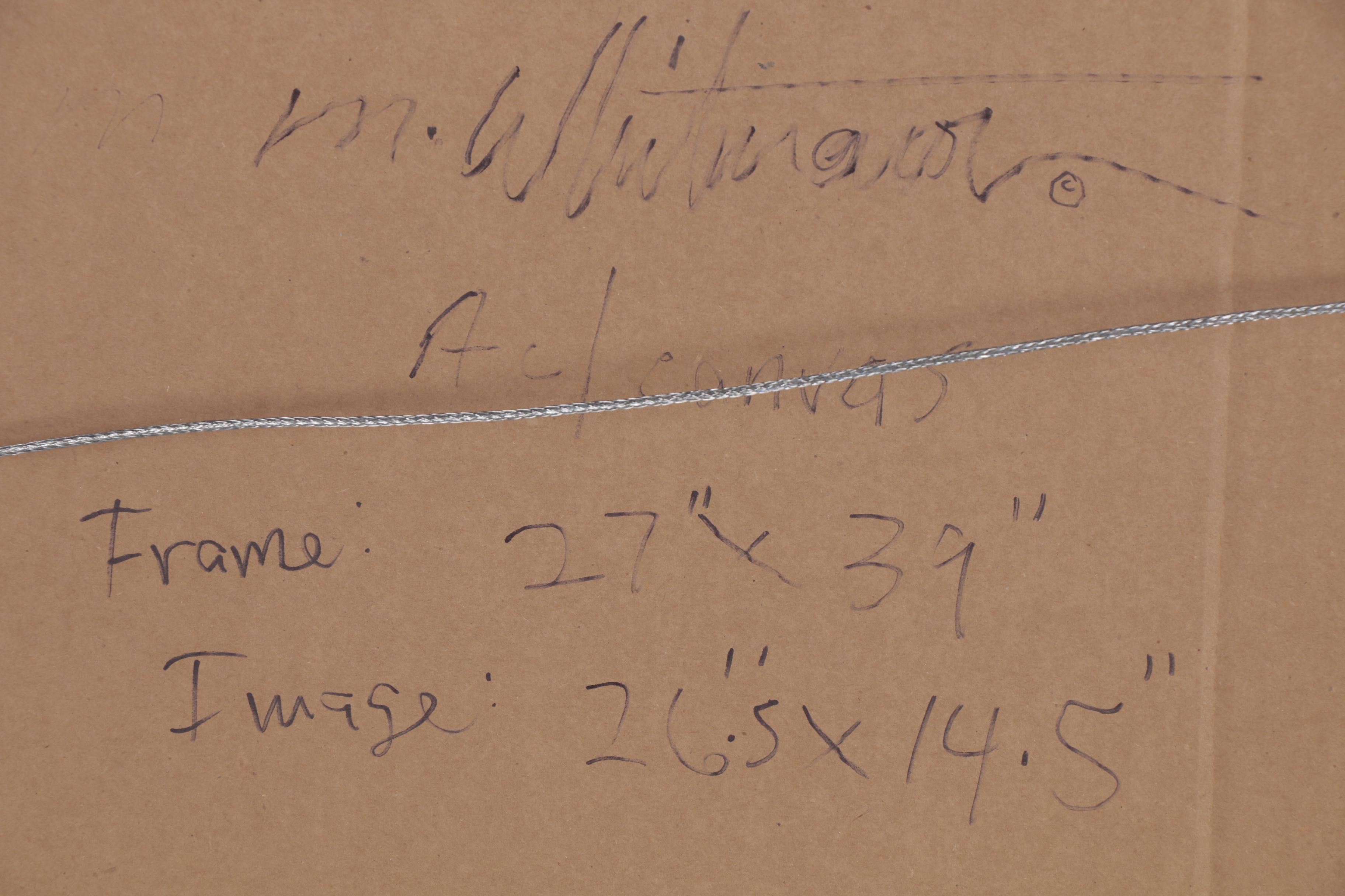 Mark Whitmarsh Landscape Acrylic Painting "Colorful Treeline," 2018