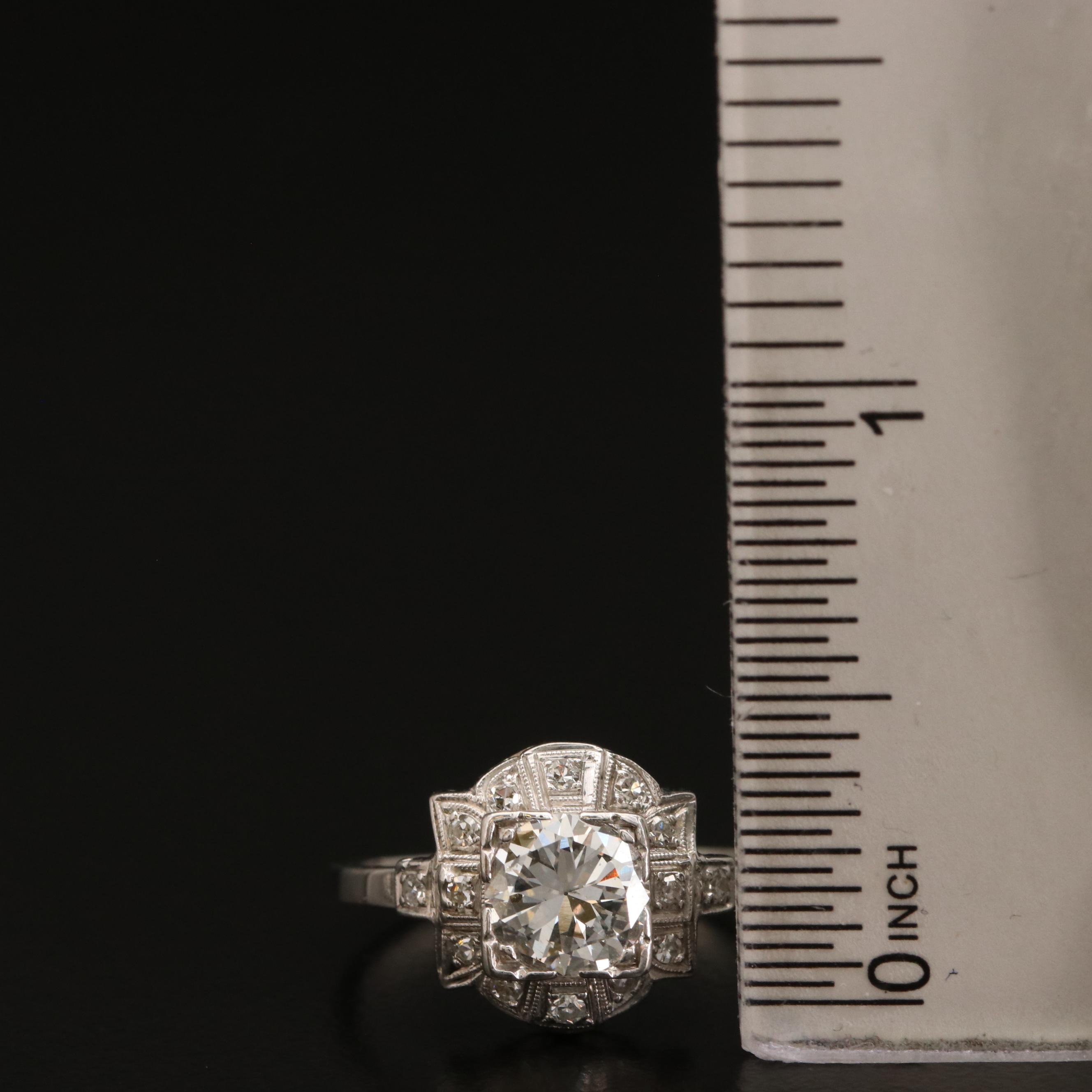 Platinum 1.13 CTW Diamond Ring