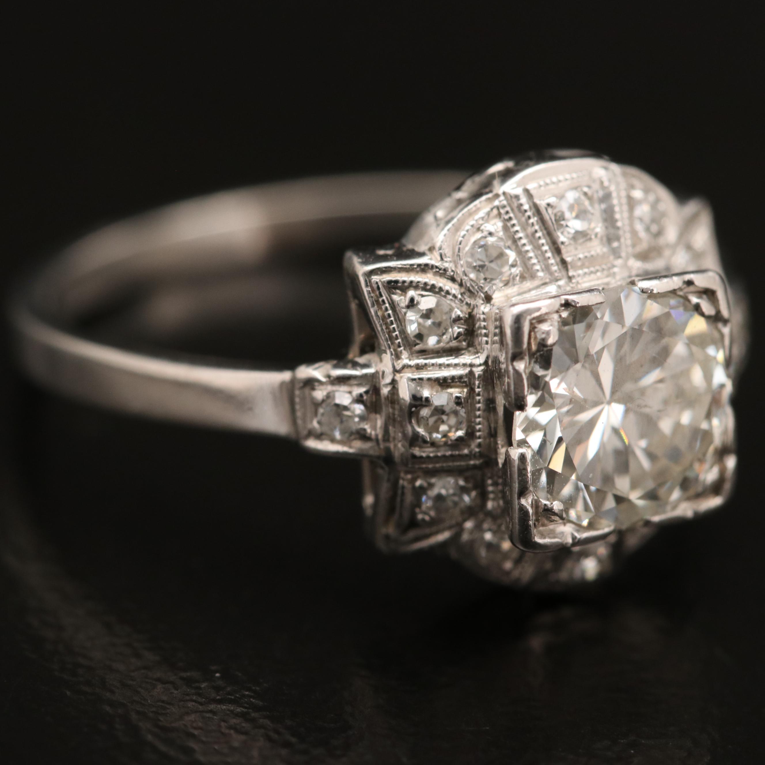 Platinum 1.13 CTW Diamond Ring