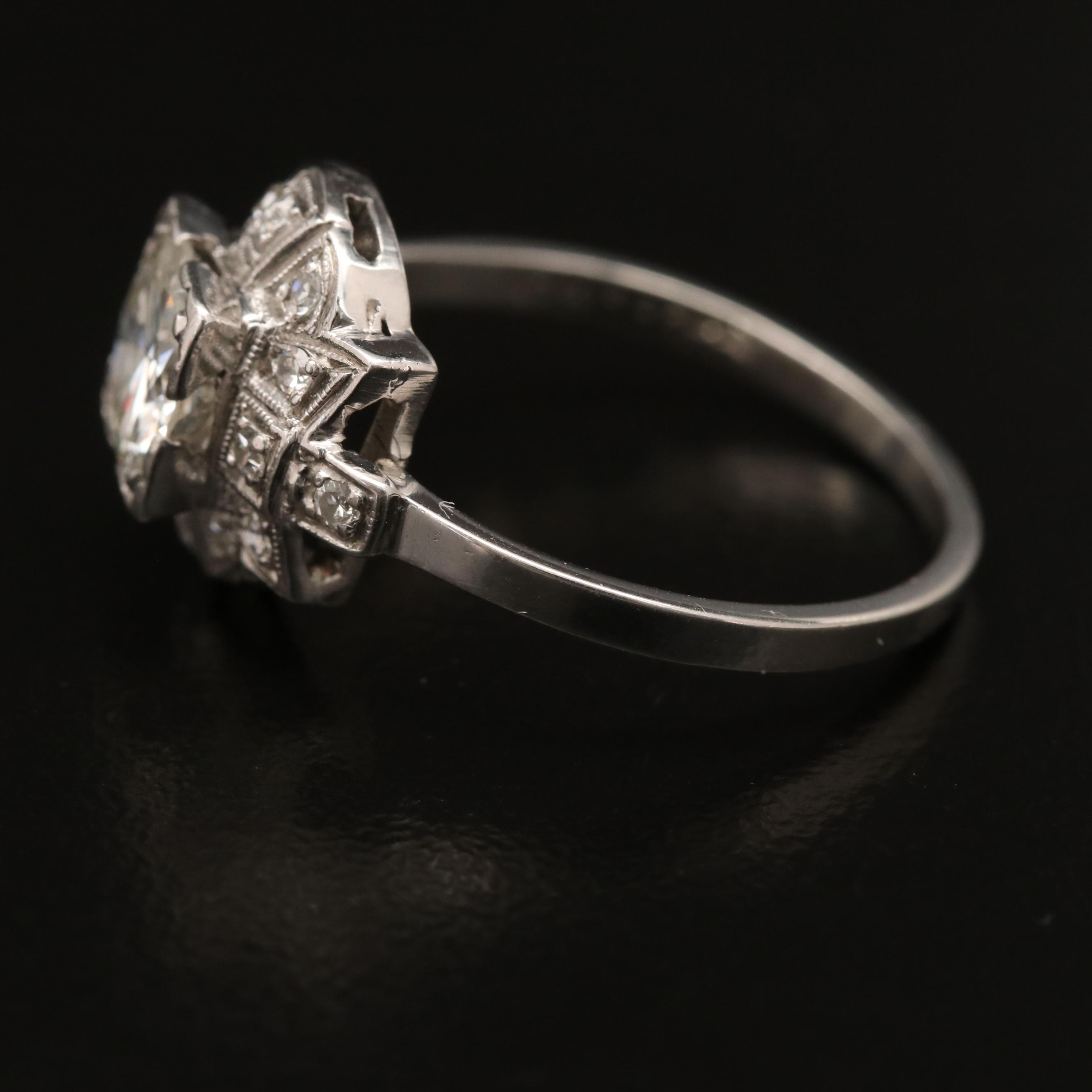 Platinum 1.13 CTW Diamond Ring