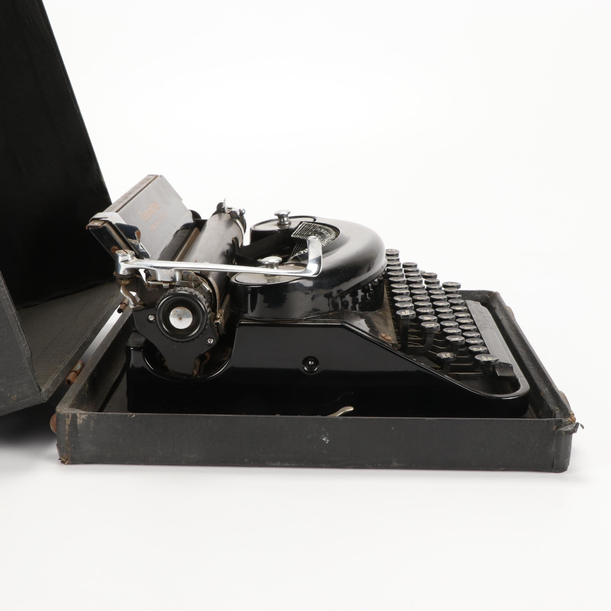 Remington Noiseless Model Seven Travel Typewriter