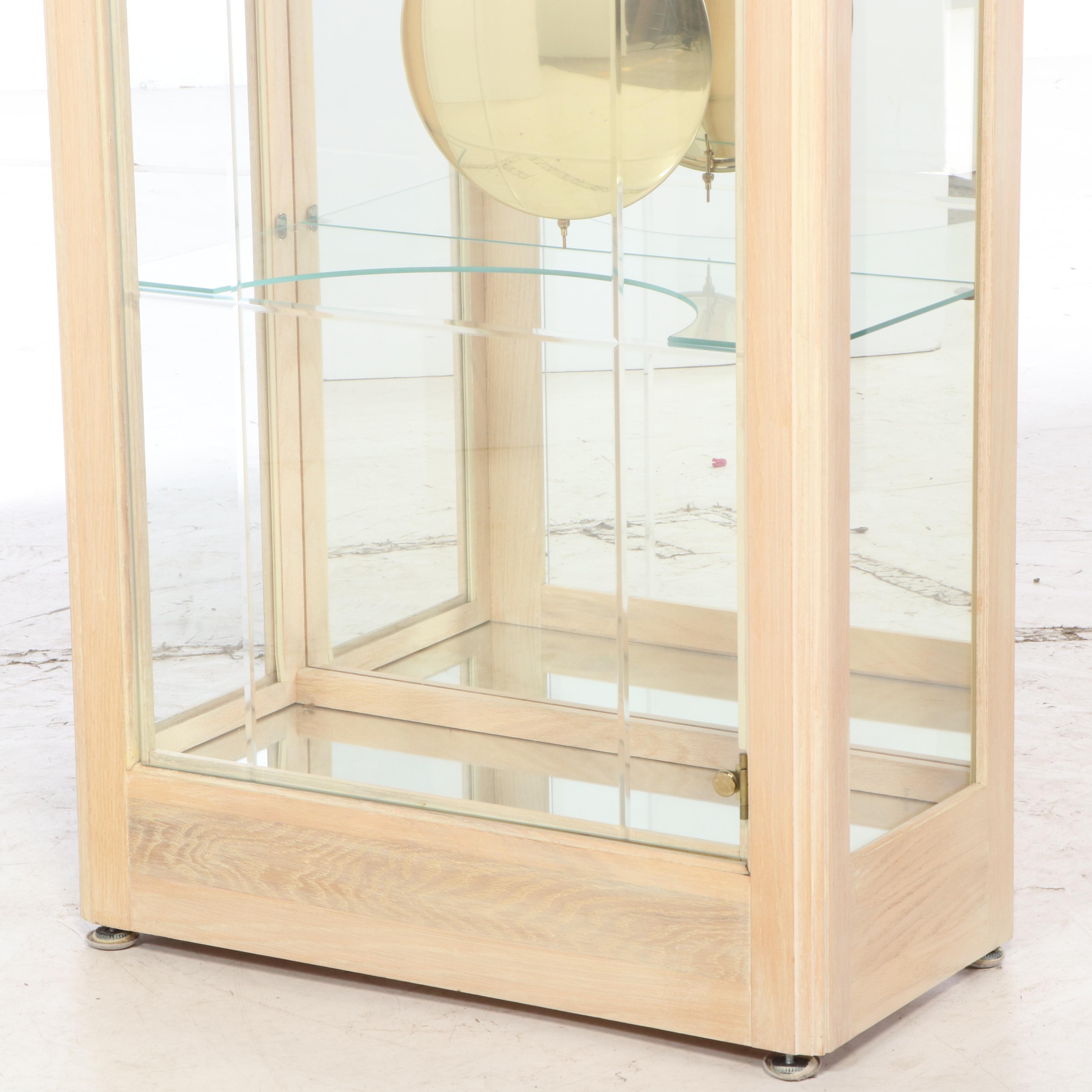 Howard Miller Display Cased Grandfather Clock, Late 20th Century